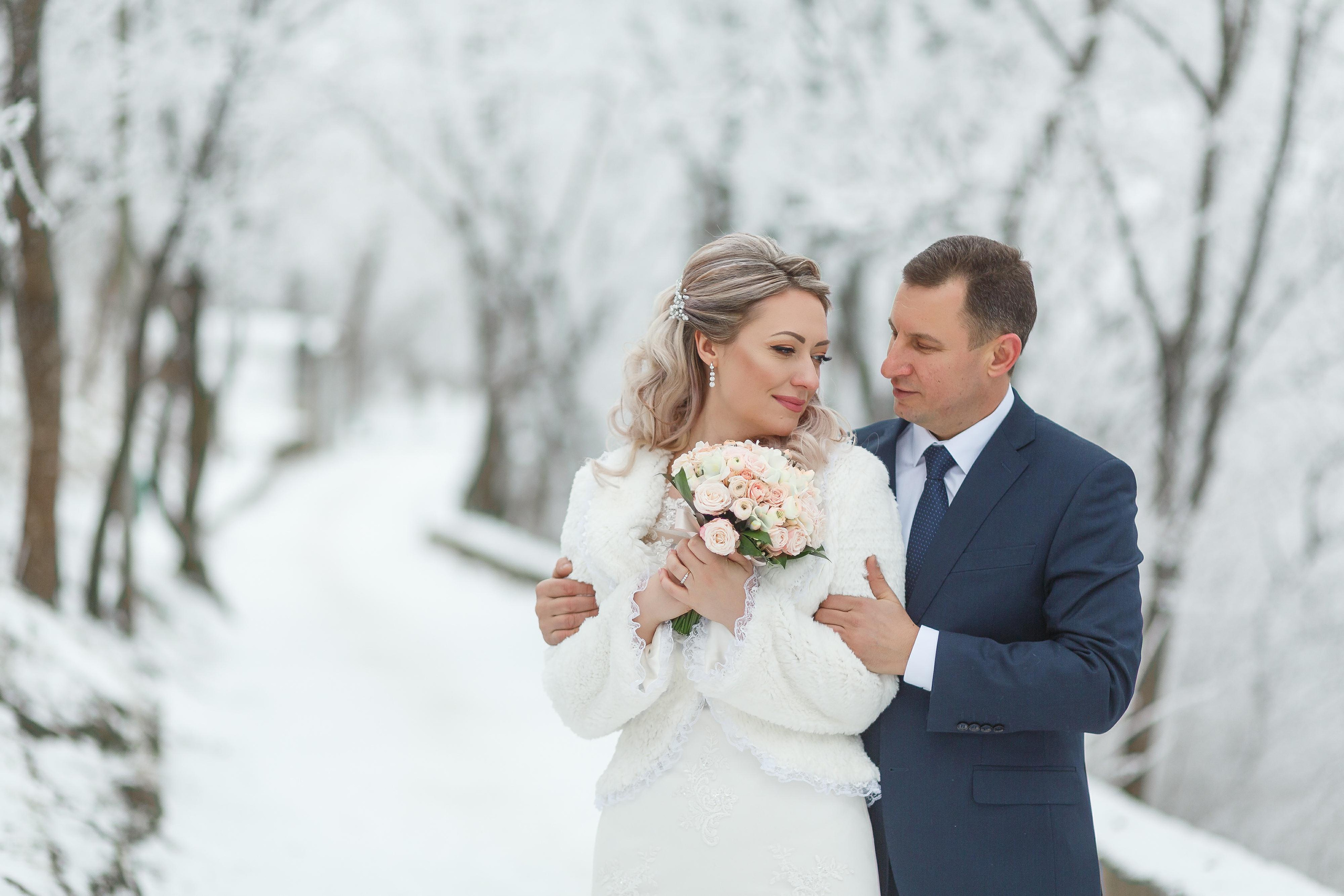 Свадьба зимой. Фотограф Антон Джавадян