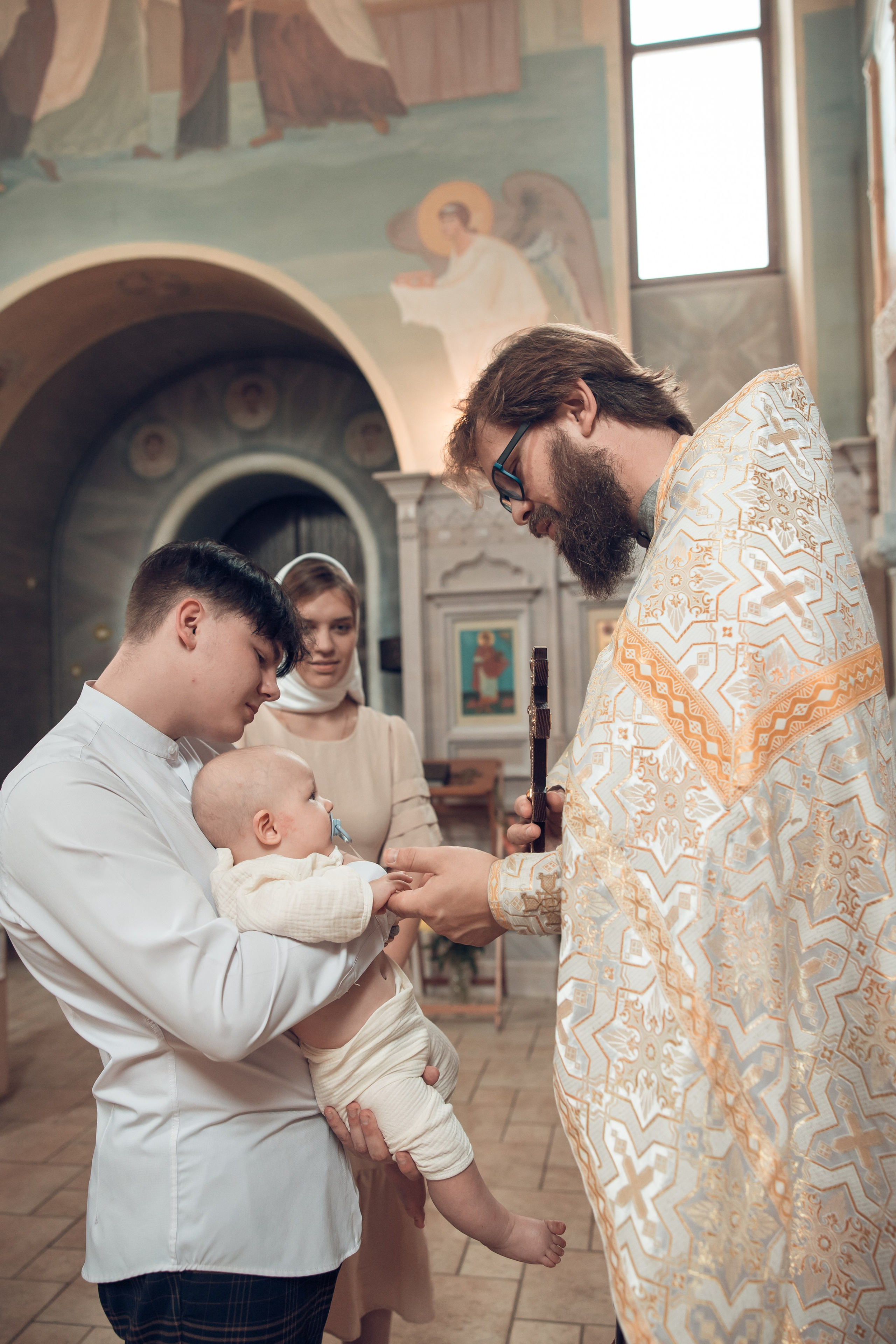 Таинство Крещения Василия. Храм в честь иконы «Всецарица». Семейный фотограф в Рязани и Рязанской области