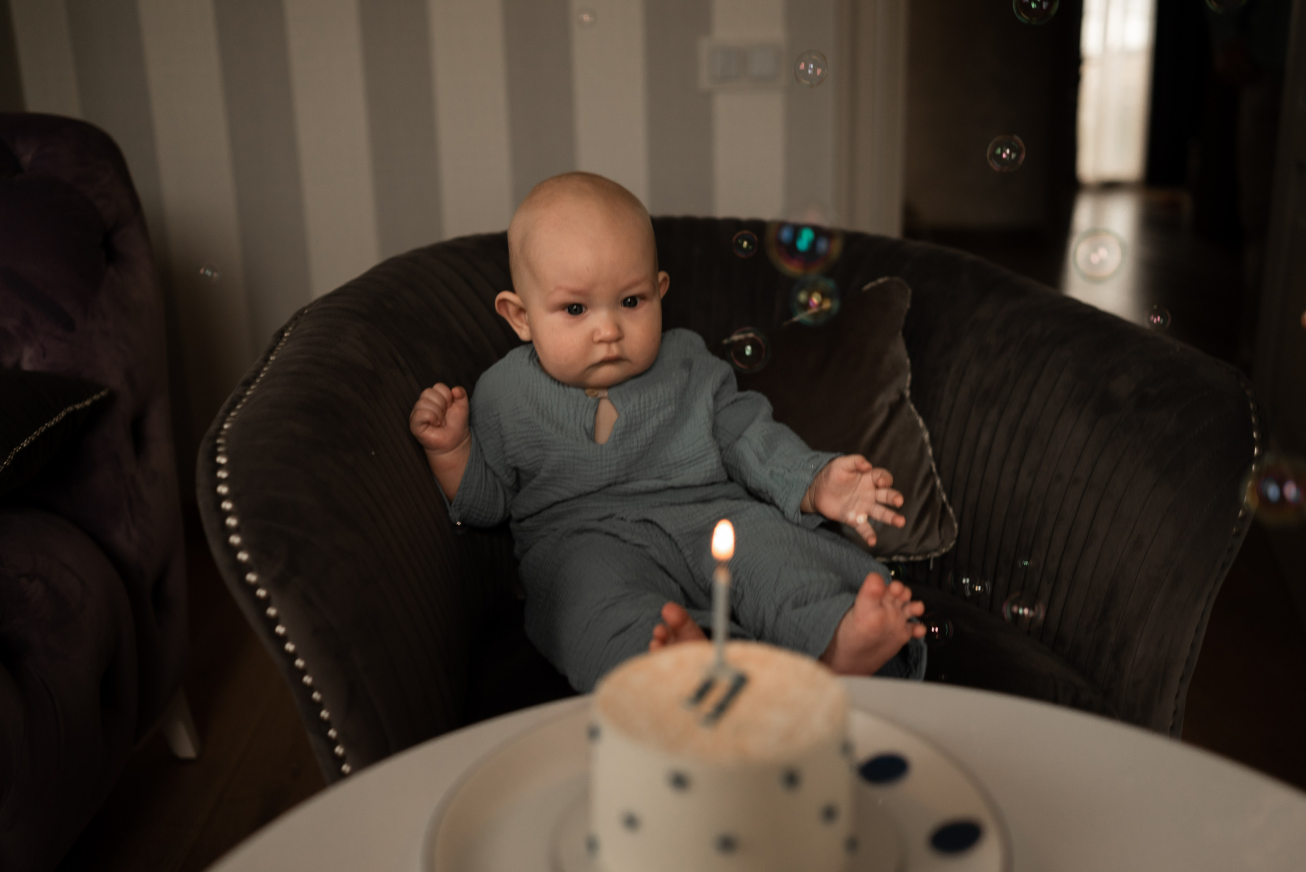 Загородная фотосессия 6 месяцев малышу. Фотограф Ксения Огородова портфолио