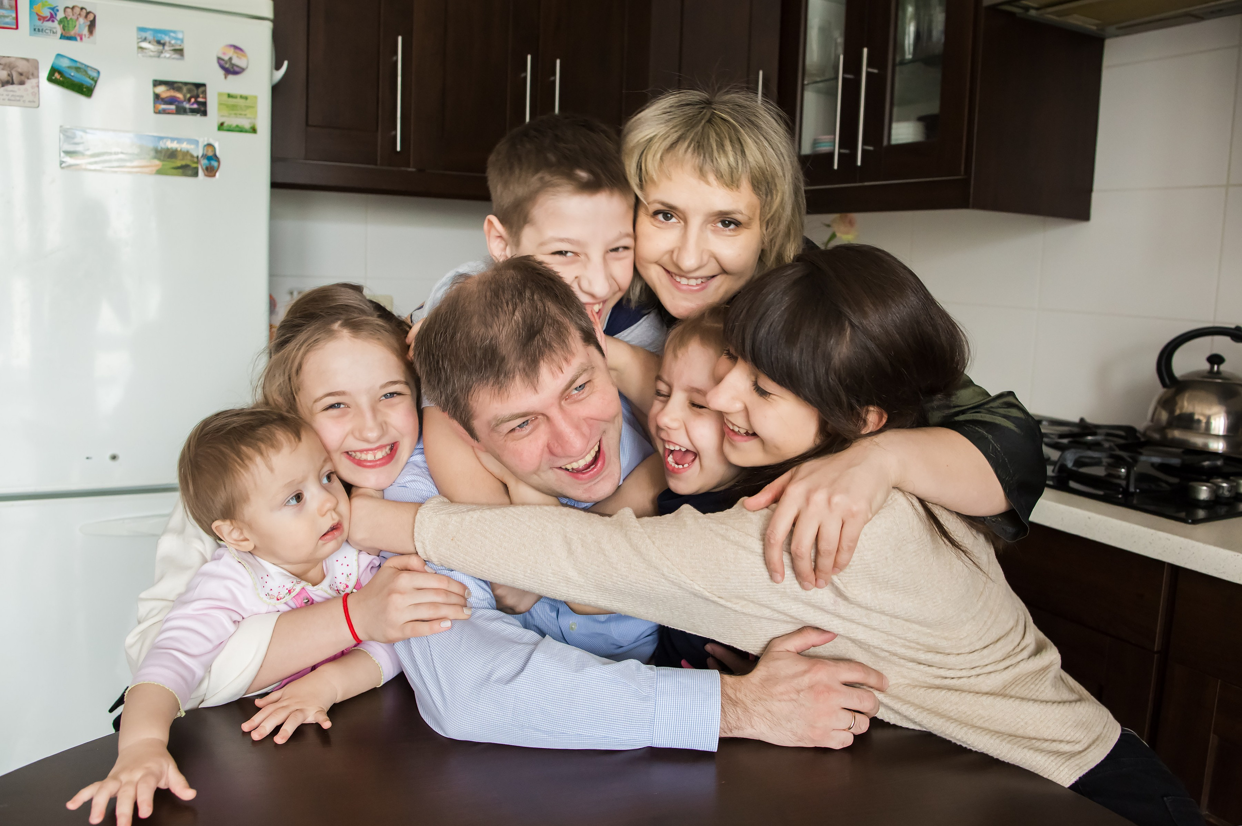 Большая семья. Репортажный, семейный и детский фотограф в Пензе и Заречном Арина Ермилова. Картины барельеф на заказ