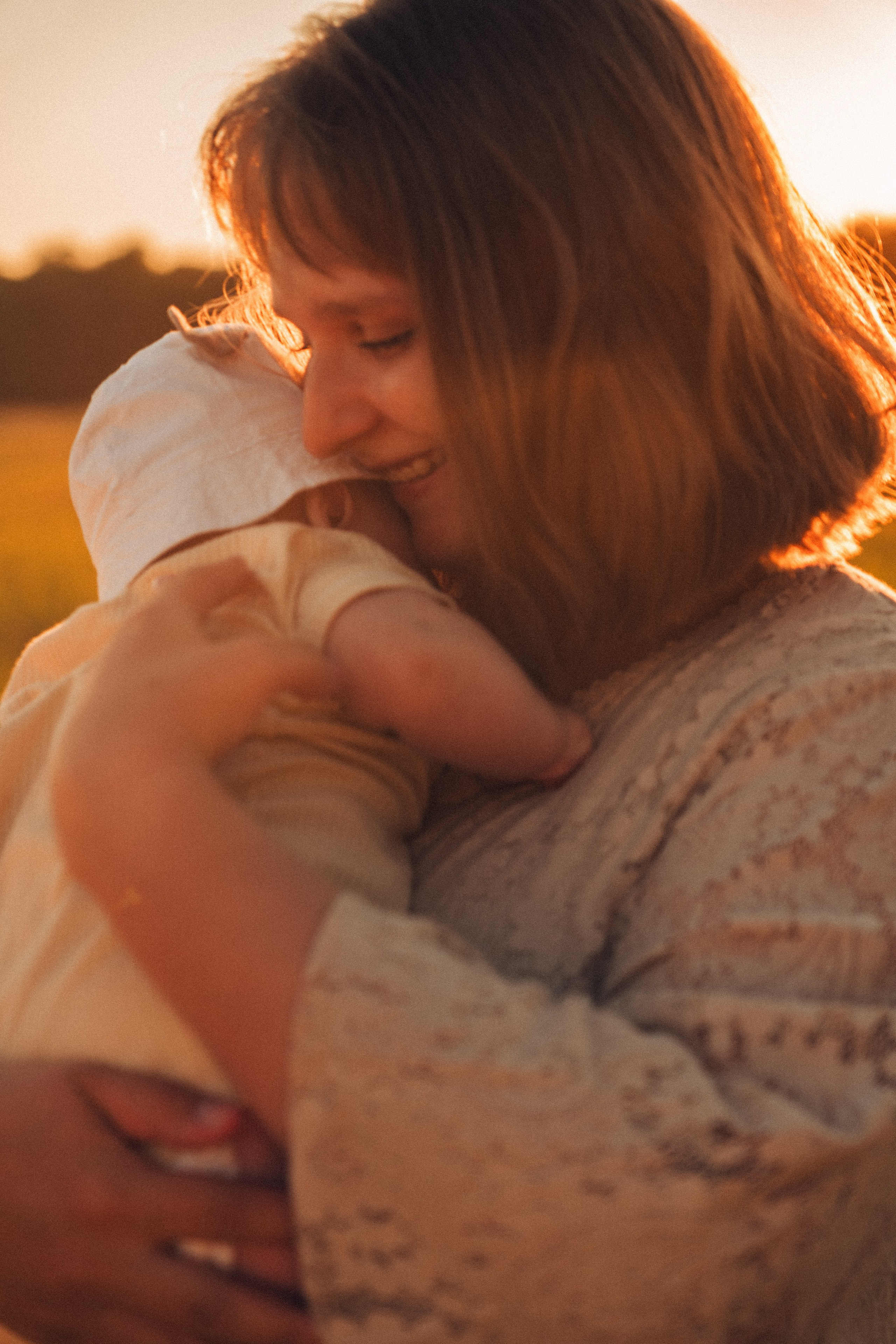 Семейная съемка на закате