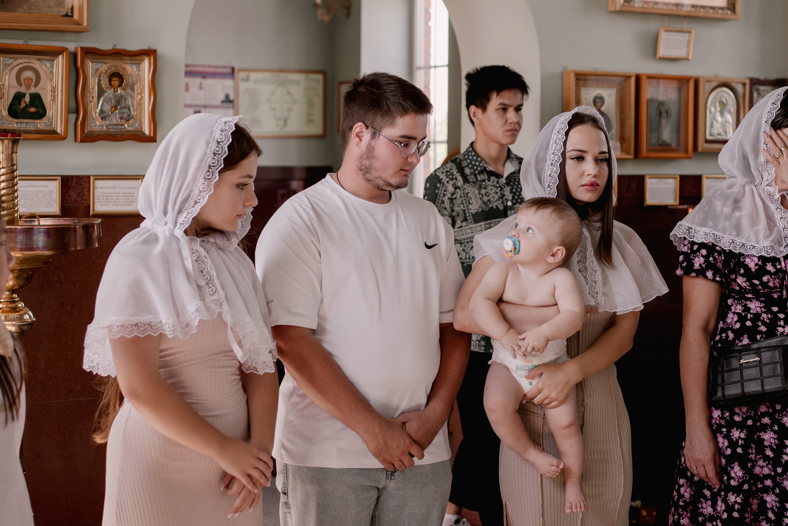 Таинство Крещения Никиты, Храм святой равноапостольной княгини Ольги, ст. Ольгинская. Семейный фотограф в Новочеркасске Виктория Громова