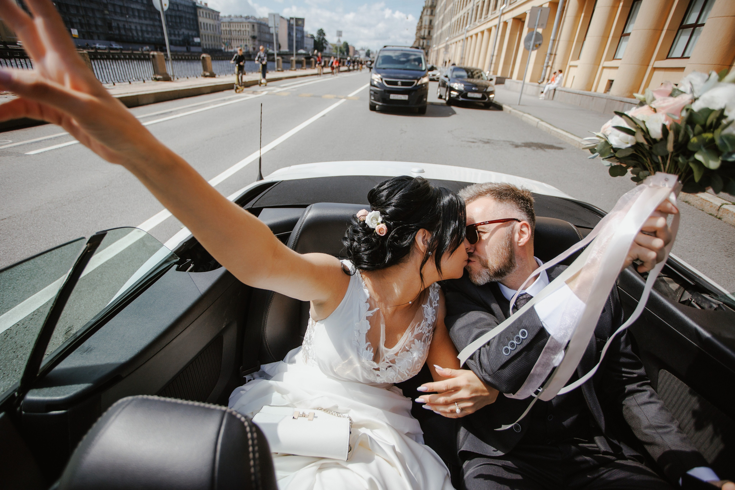 Свадьба в Питере весной. Свадебный фотограф СПБ