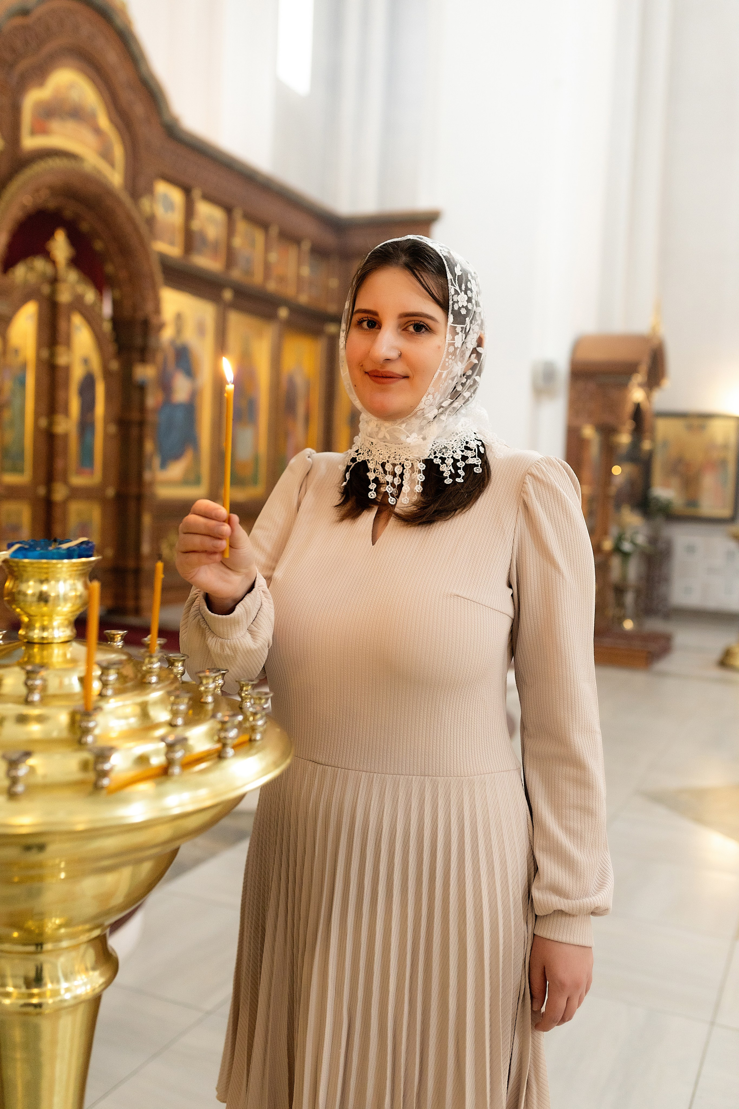 Таинство крещения Алисы. Фотограф в Железнодорожном и Балашихе