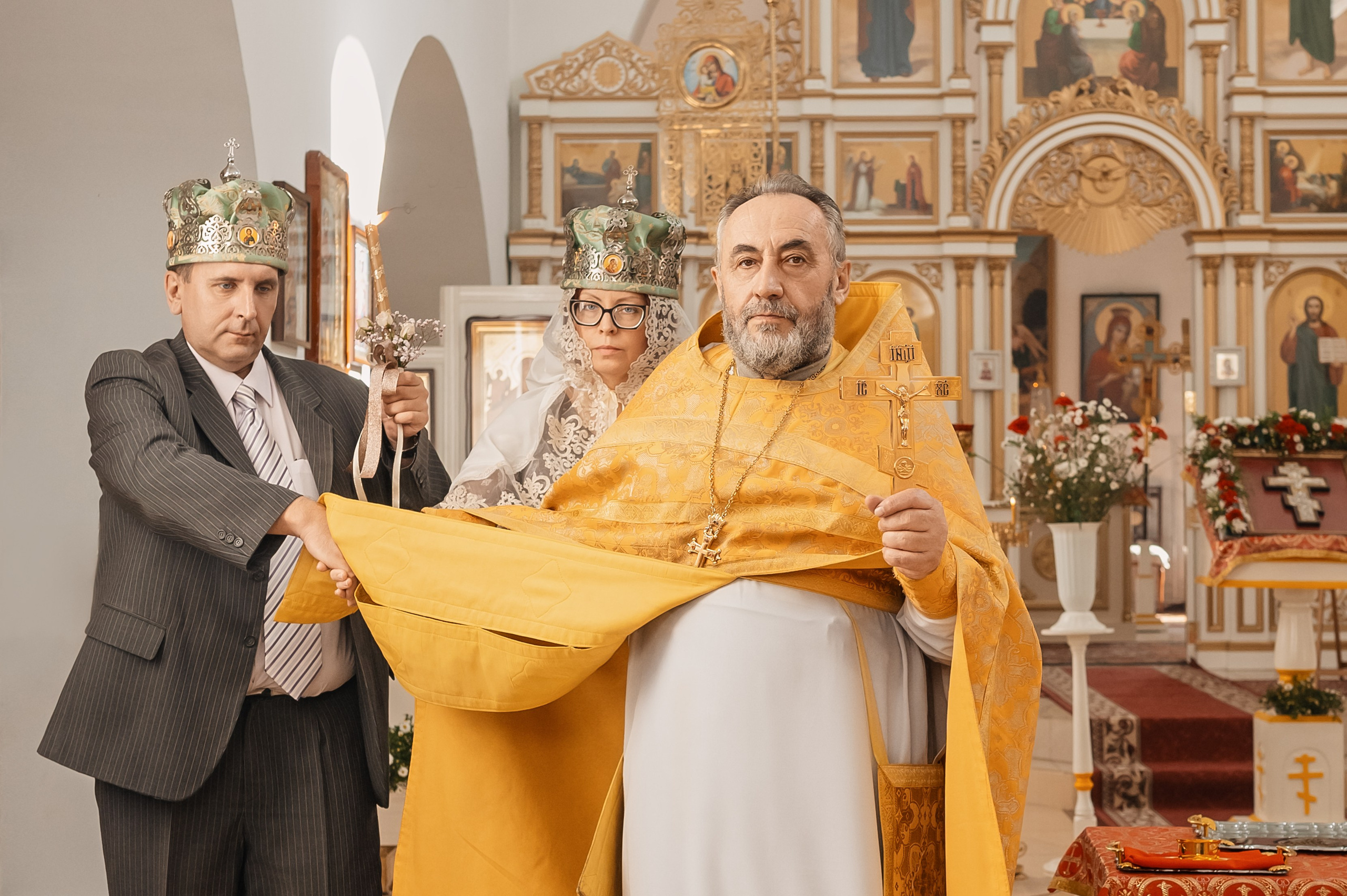 Венчание. С. Нежинка. Церковный фотограф на Таинство Крещения и Венчания в Оренбурге и Оренбургской области Екатерина Белкина