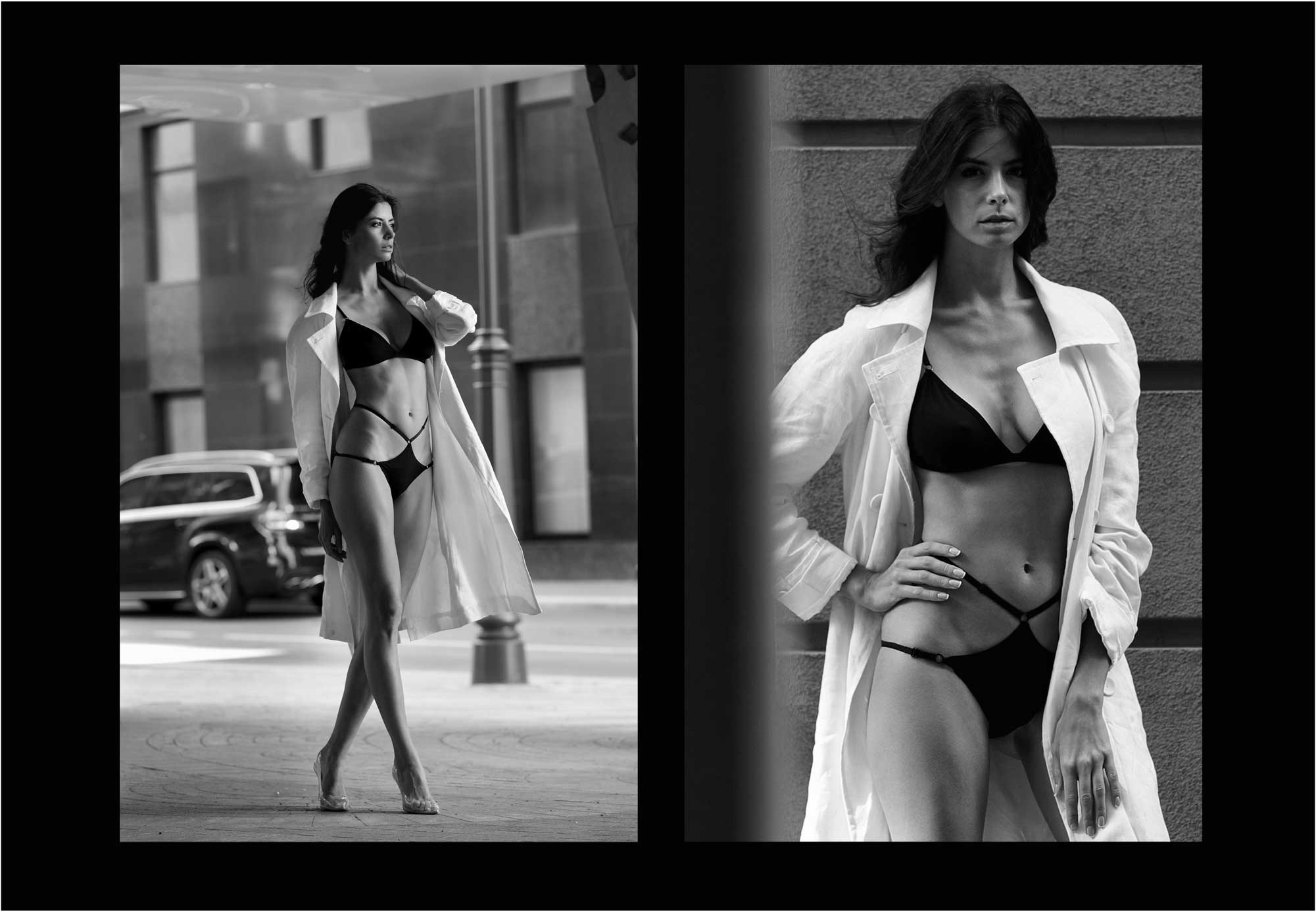 модель в белье Promees, продающие стрит фотографии