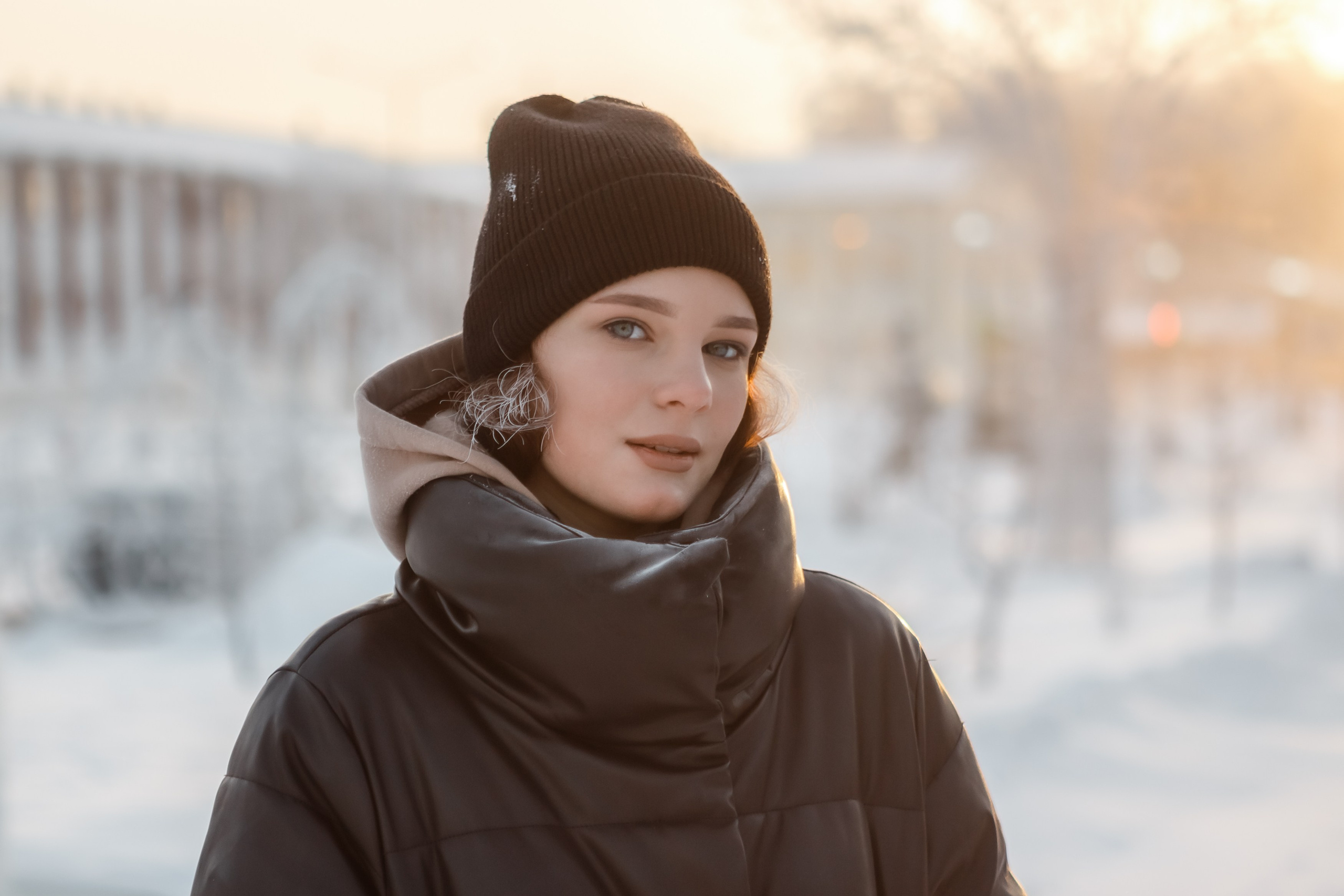 Ангелина в -38. Фотограф Губкинского