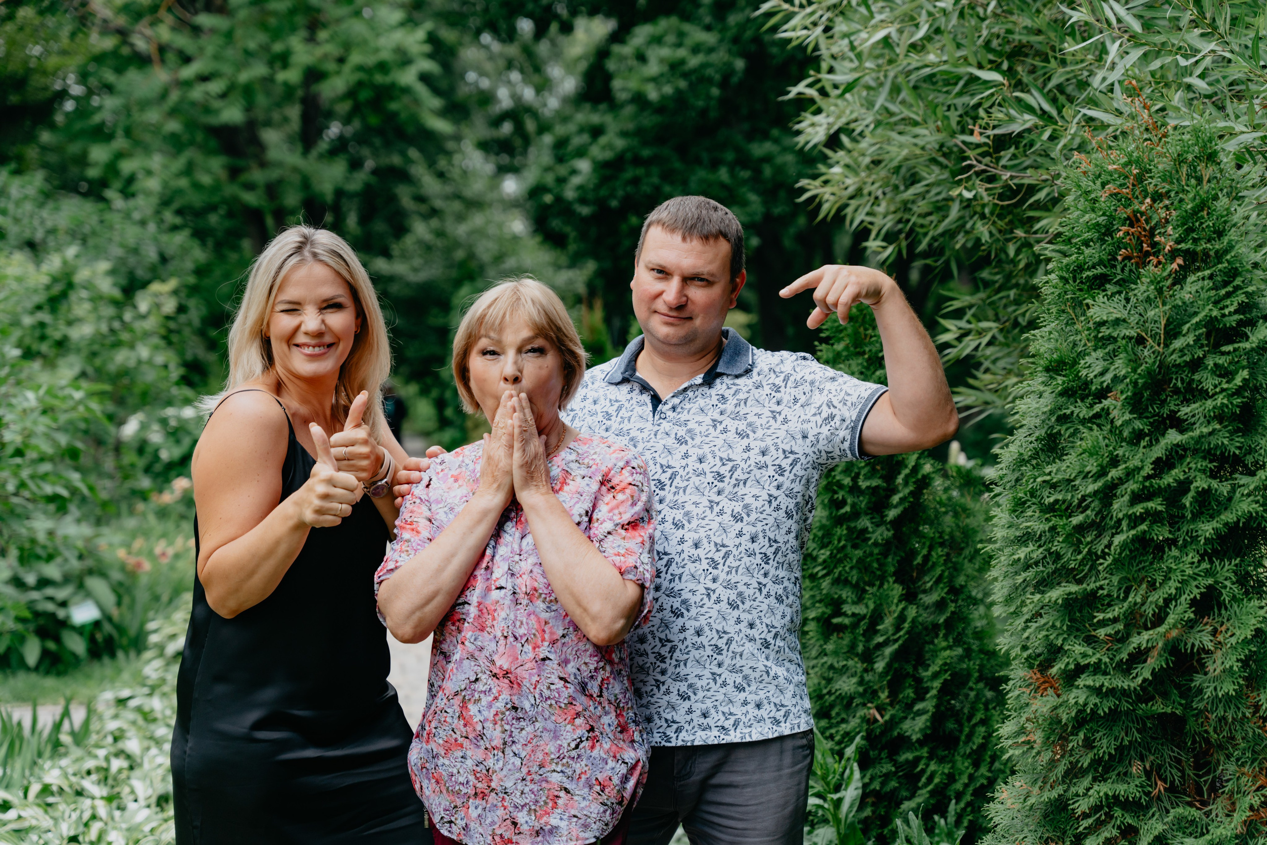 В ботаническом саду на день рождения бабушки