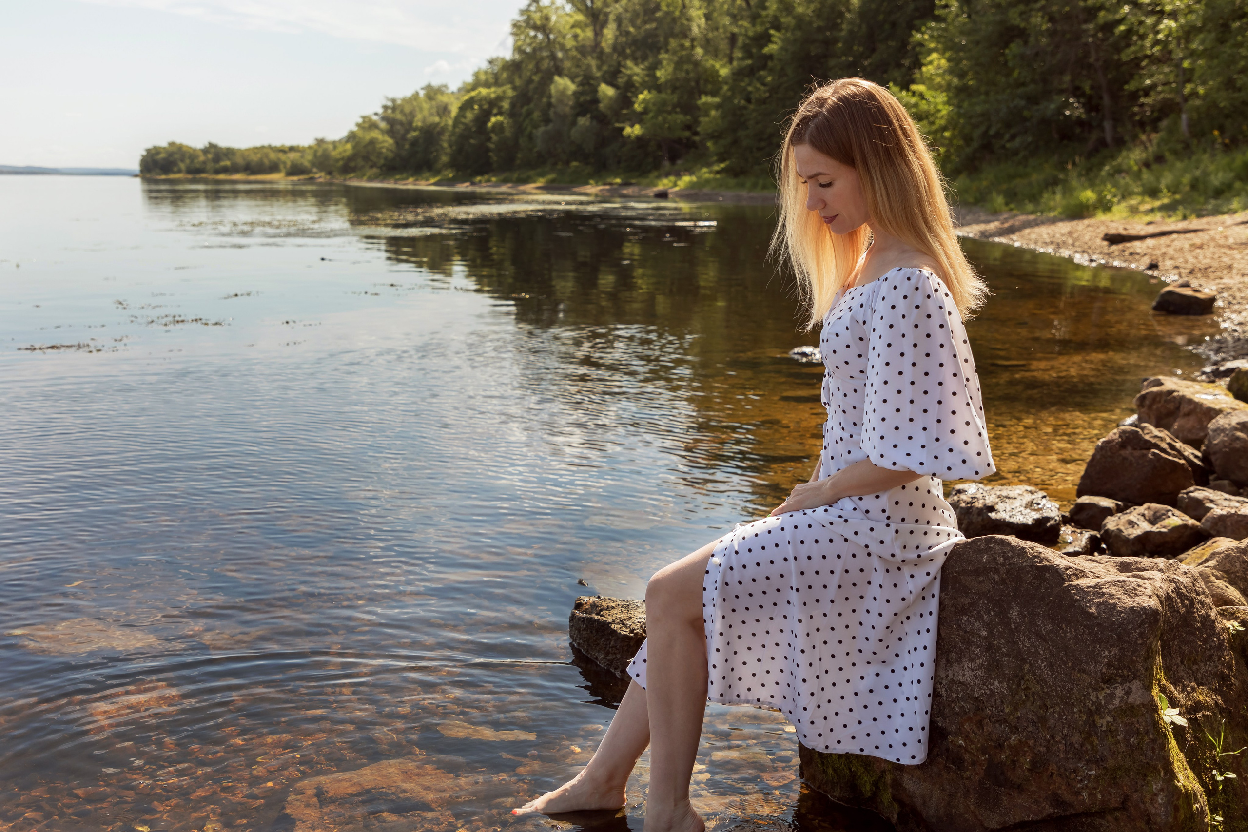 Фотограф Самара Татьяна Гузева - портрет женщины на берегу реки