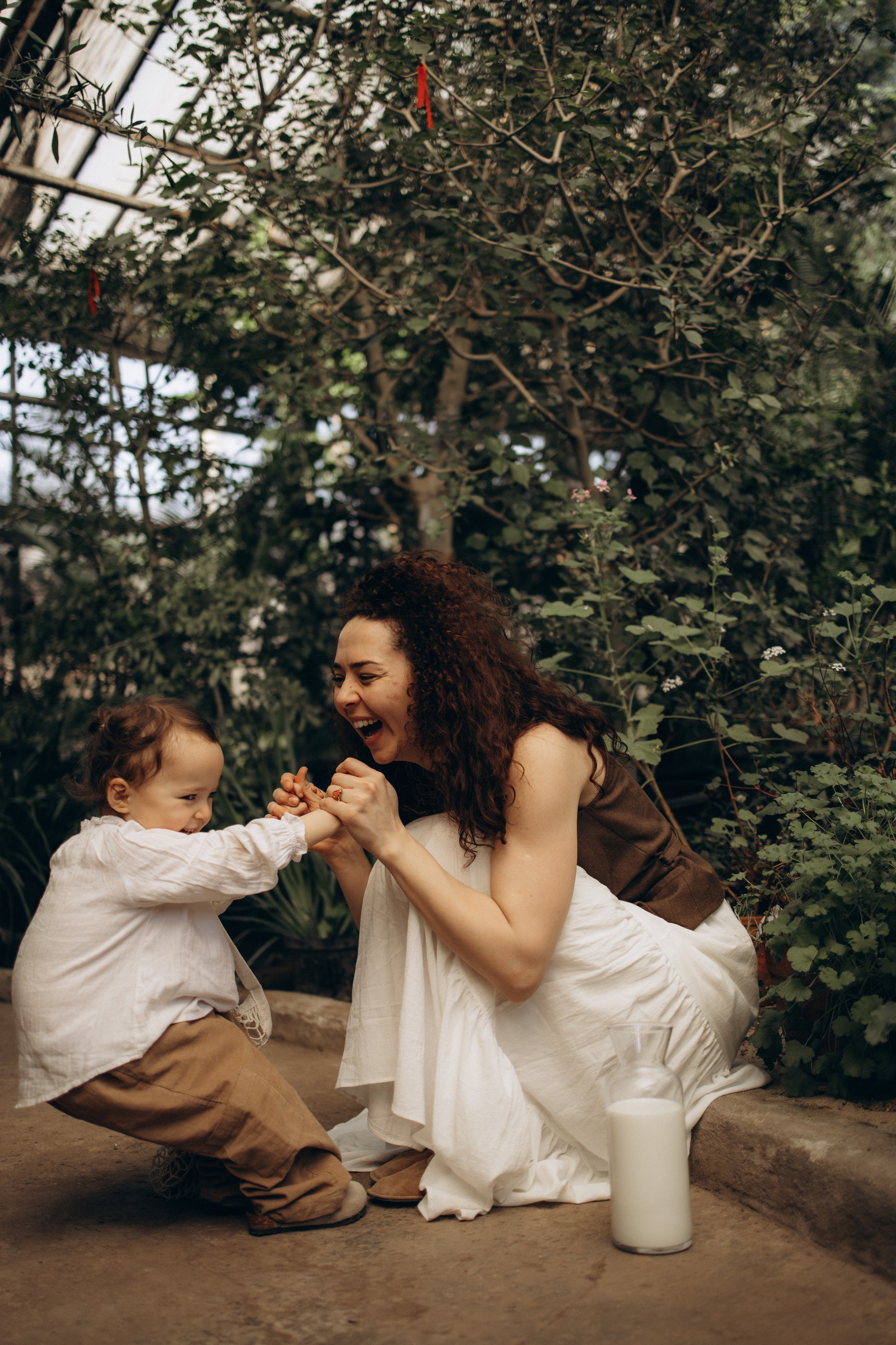 Прогулка по оранжерее. Семейный фотограф в Москве Ксения Аганина