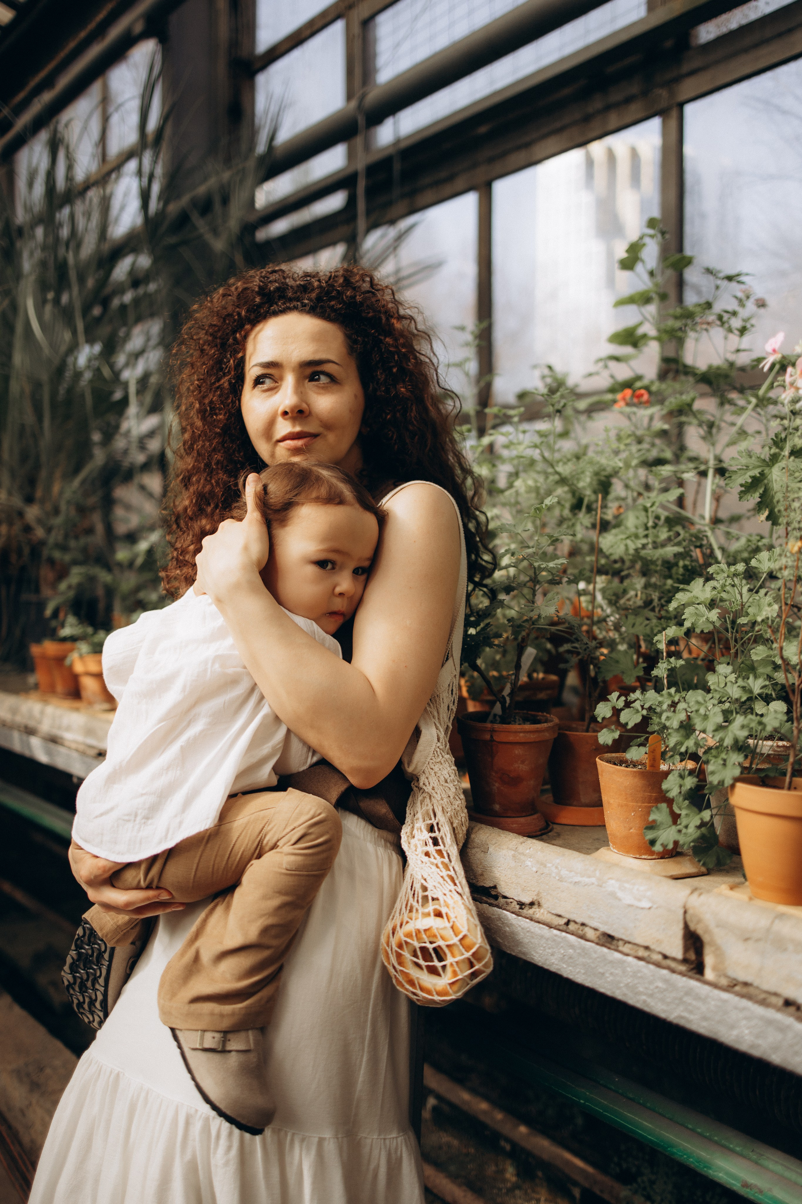Прогулка по оранжерее. Семейный фотограф в Москве Ксения Аганина