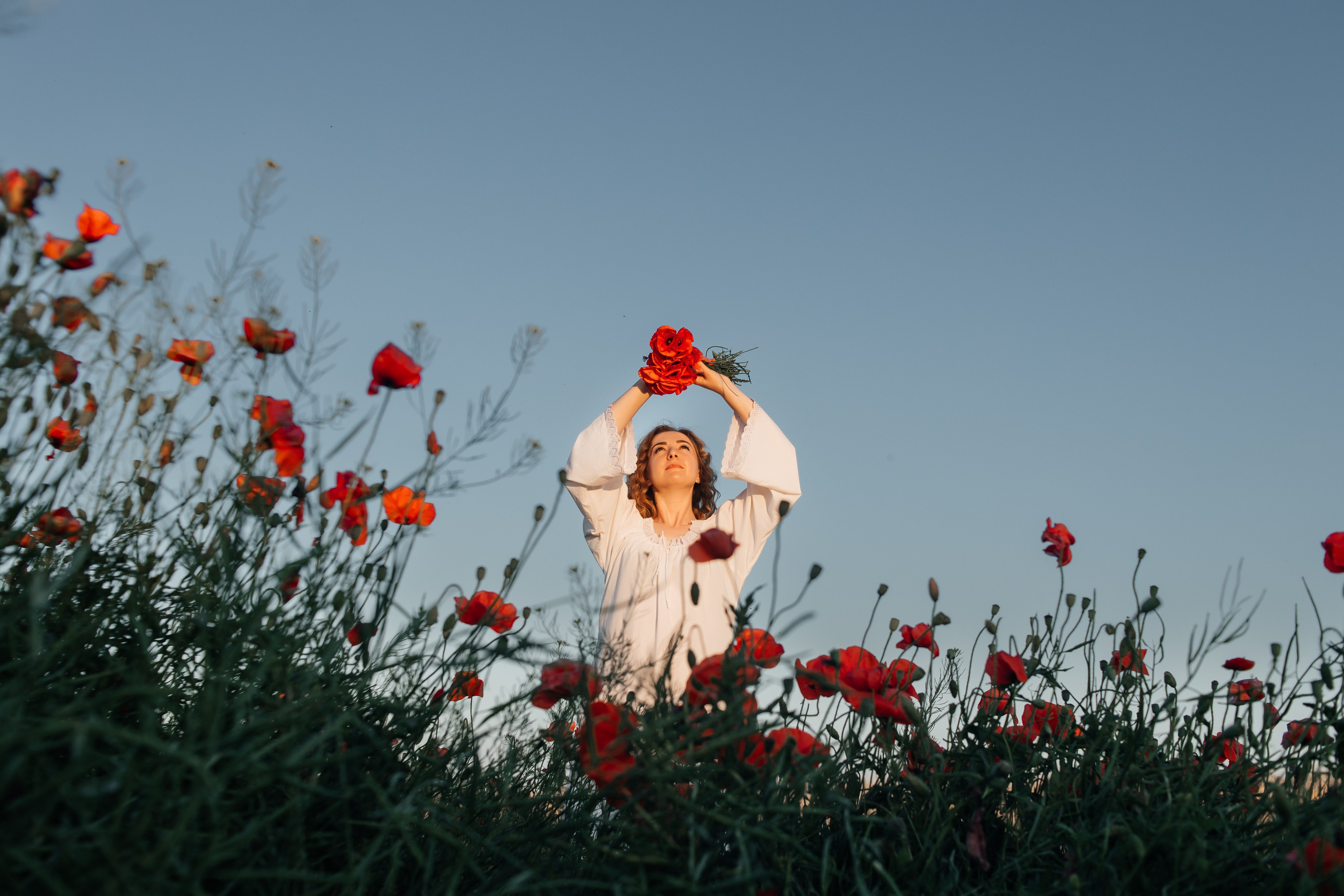 Фотосессия в маковом поле на закате. Свадебный и семейный фотограф в Краснодарском крае Мария Данилкина