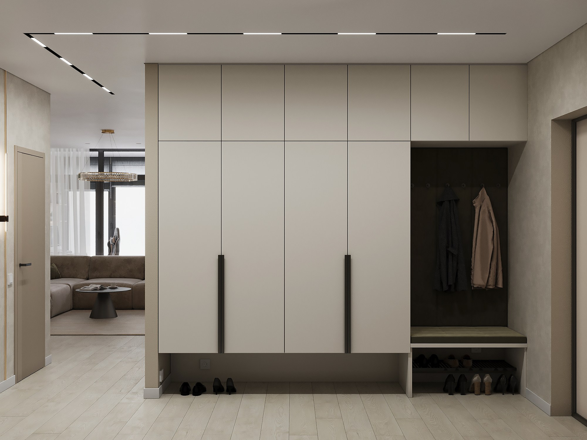 Прихожая-холл. 3D-дизайнер Кристина Пуляевская