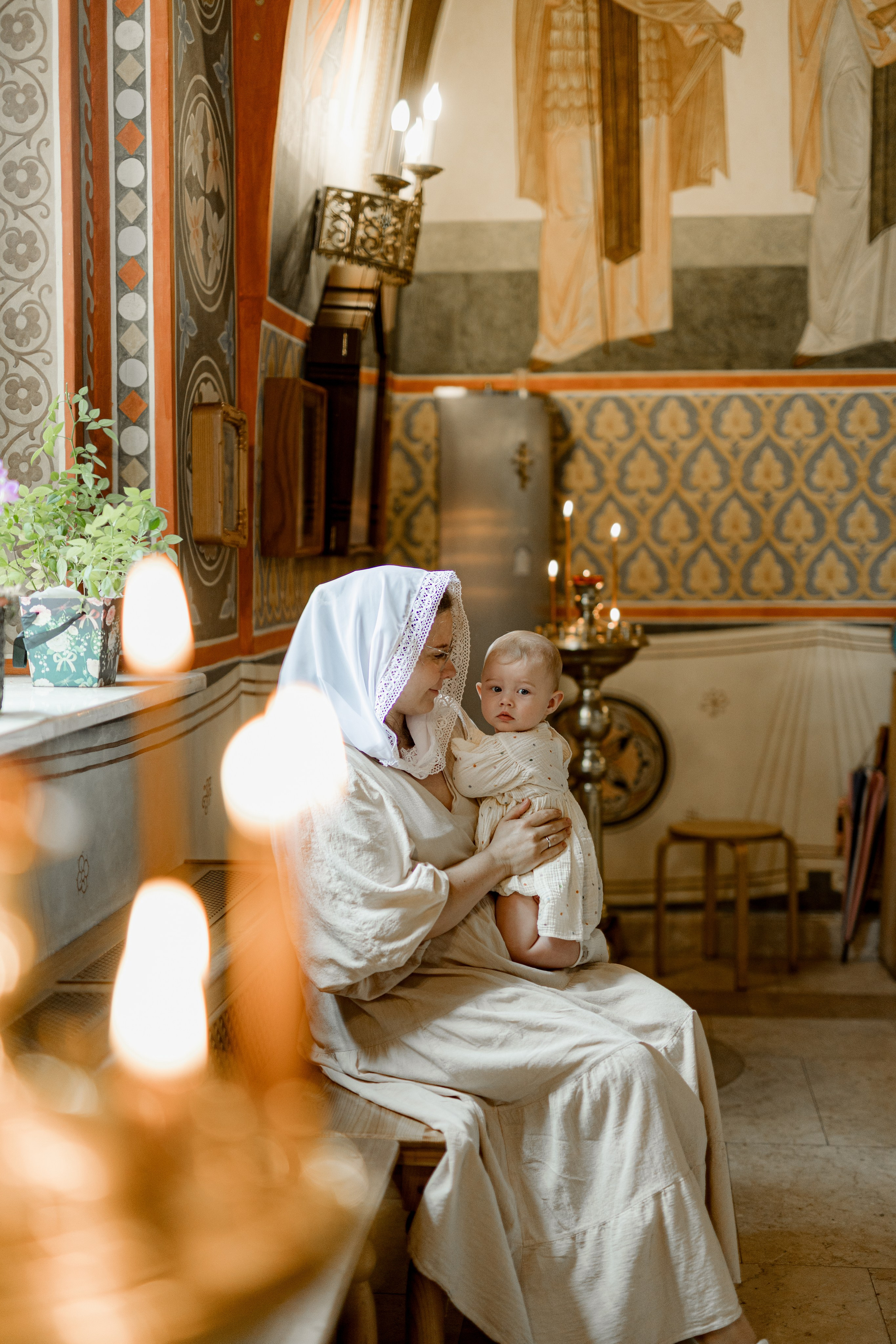 Таинство Крещения Веры. Фотограф новорождённых Newborn Москва