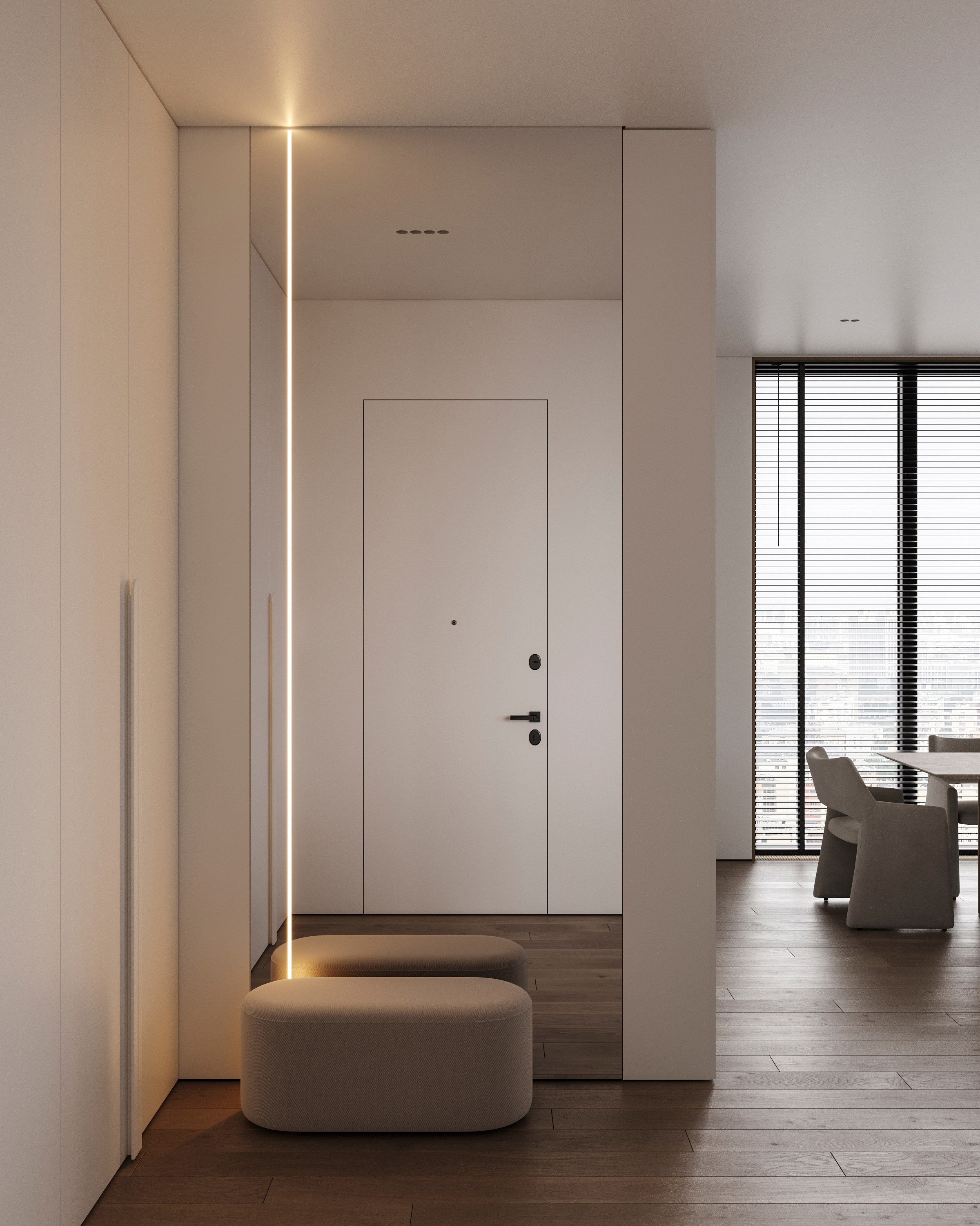 MONOCHROME | CONCEPTUAL PROJECT. Interior Visualization by Valerie Stetyukevich