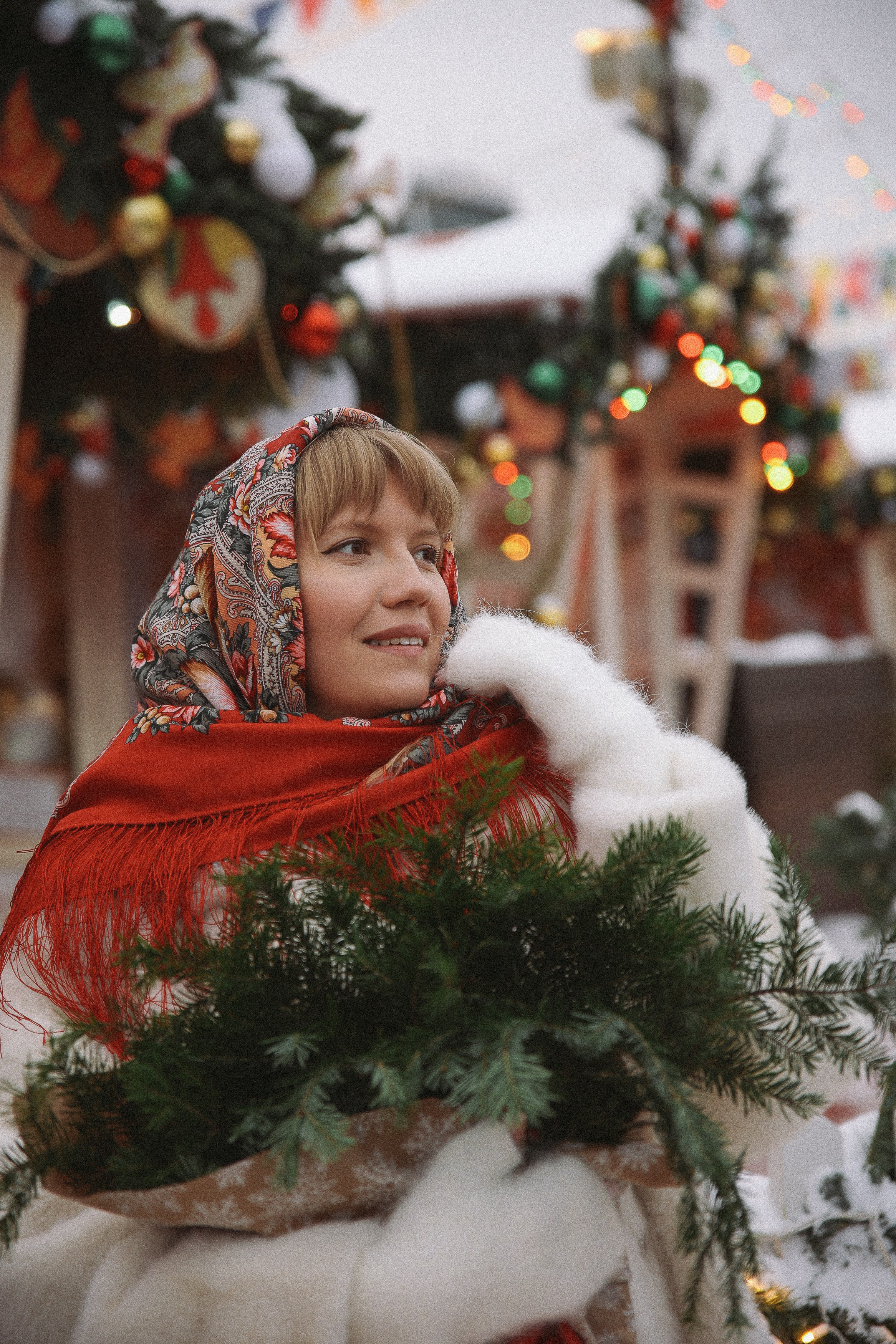 Новогодняя фотосессия на Гум Ярмарке. Фотограф Владимир Москва