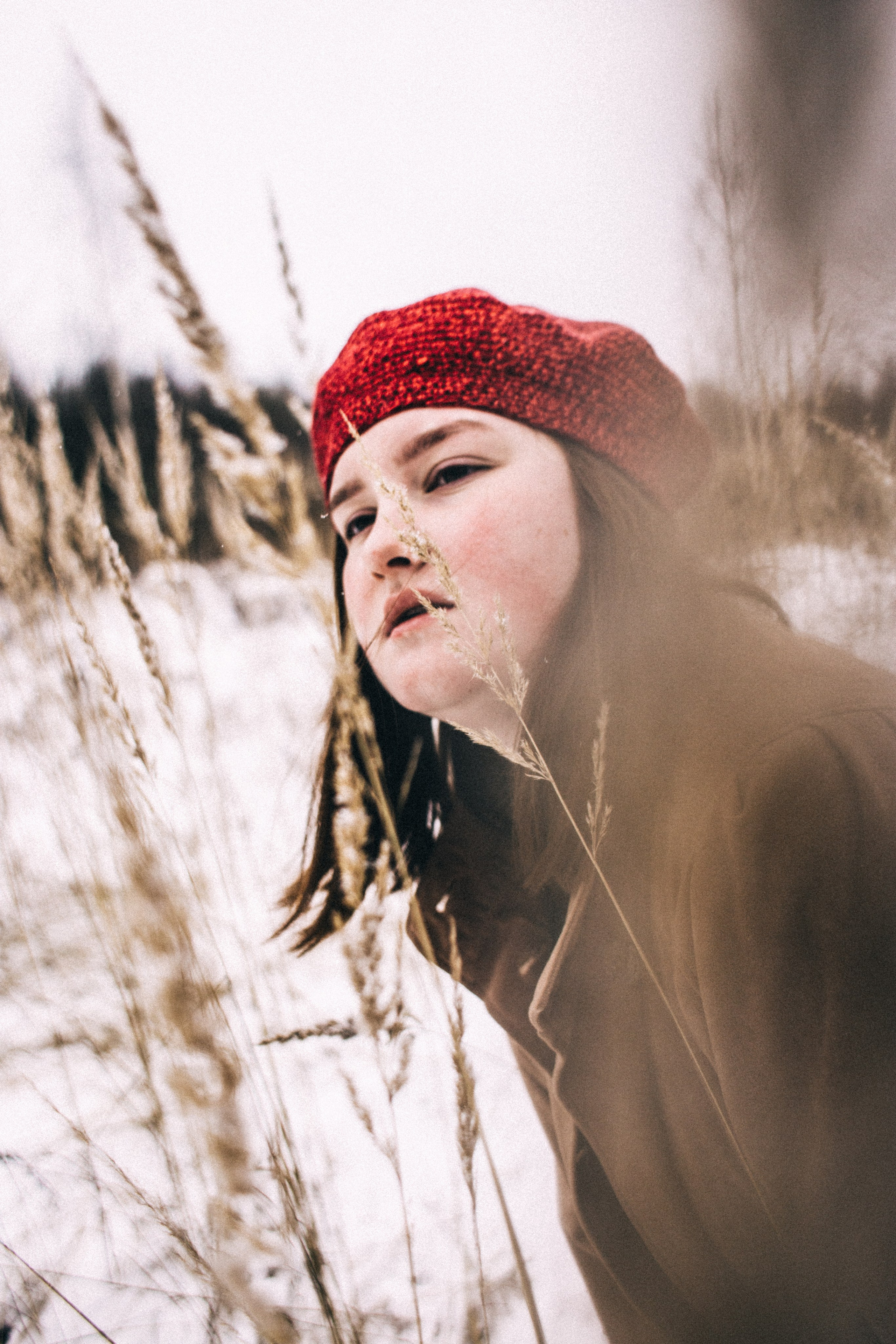 Олеся. Зимнее поле. Фотограф в Нижнем Новгороде