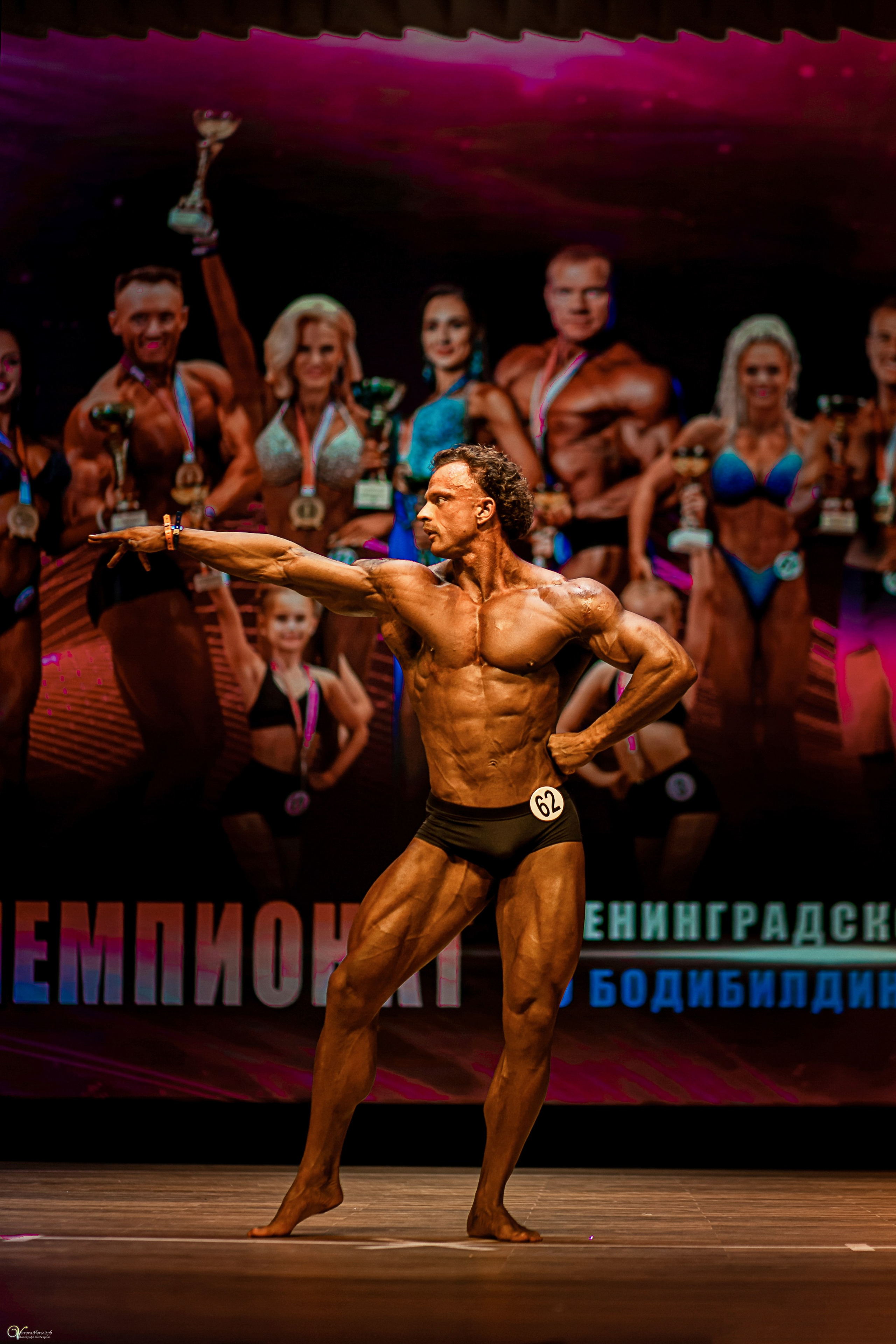 Съемка чемпионата по бодибилдингу. Фотограф женский и мужской портрет Санкт-Петербург