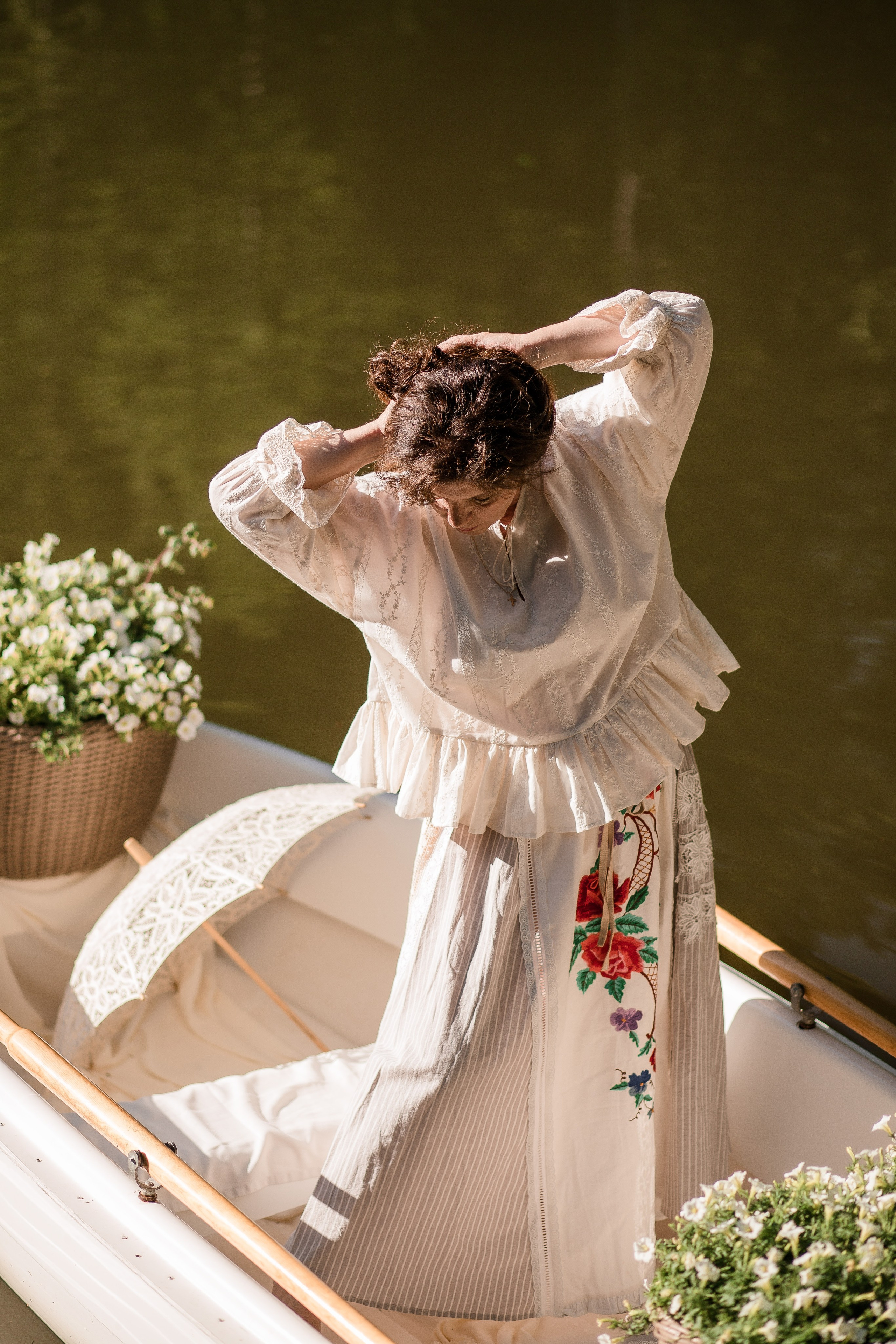 В лодке с цветами. Детский и семейный фотограф, Катерина Дементьева. Город Пермь