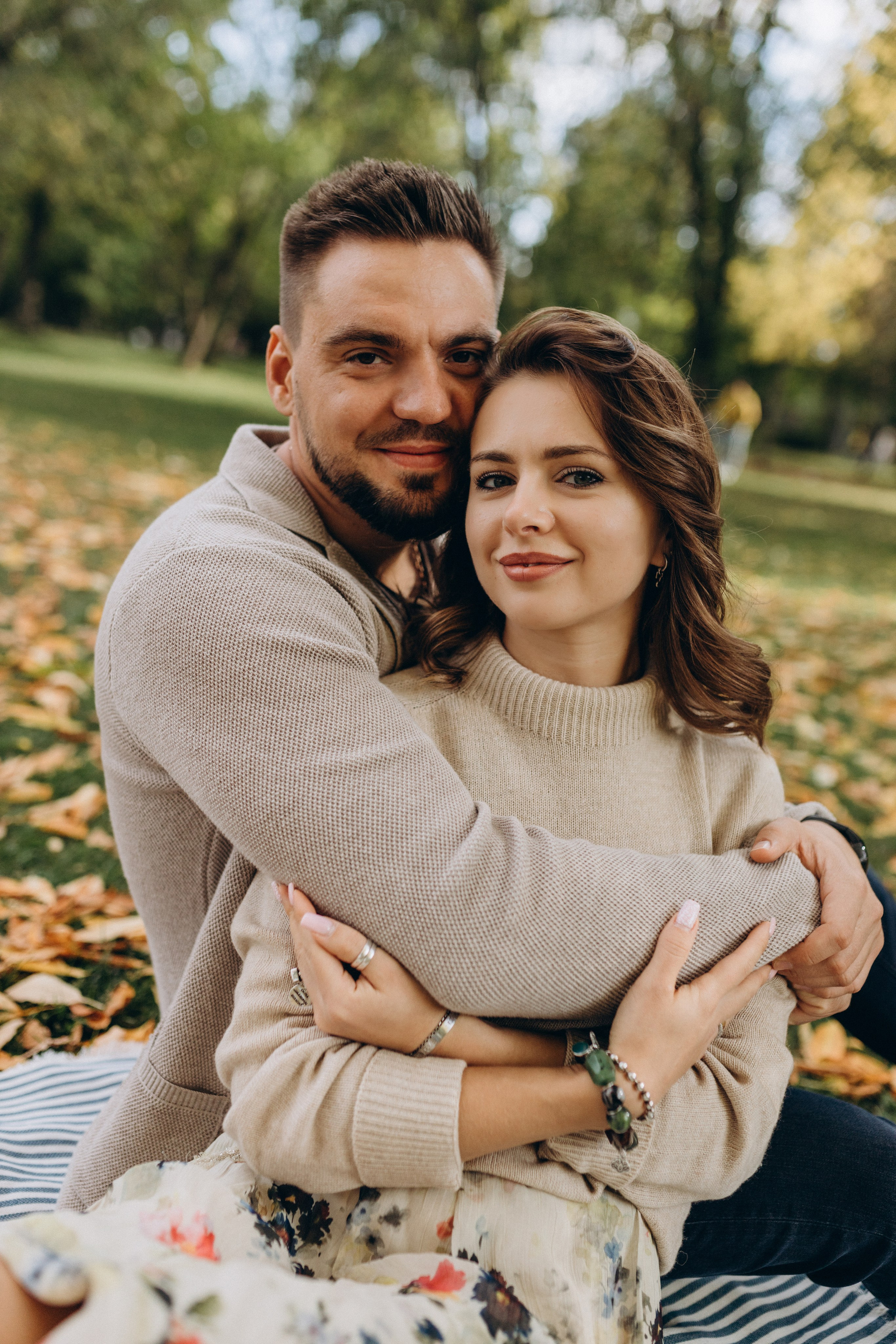 Семейная фотосессия в осеннем парке. Семейный фотограф в Самаре Елена Ефимова