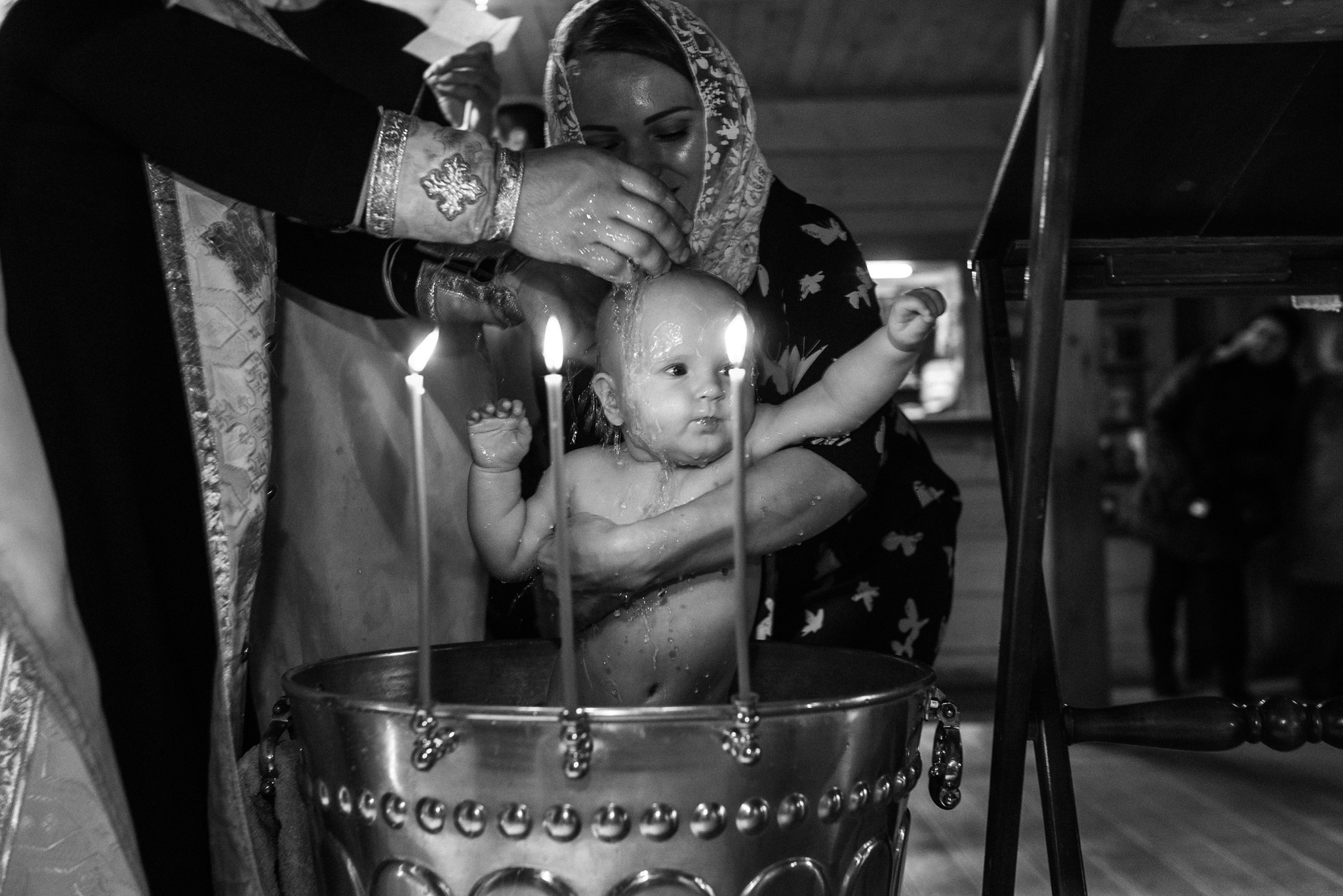 Крещение в церкви. Свадебный и семейный фотограф из Санкт-Петербурга Климов Анатолий