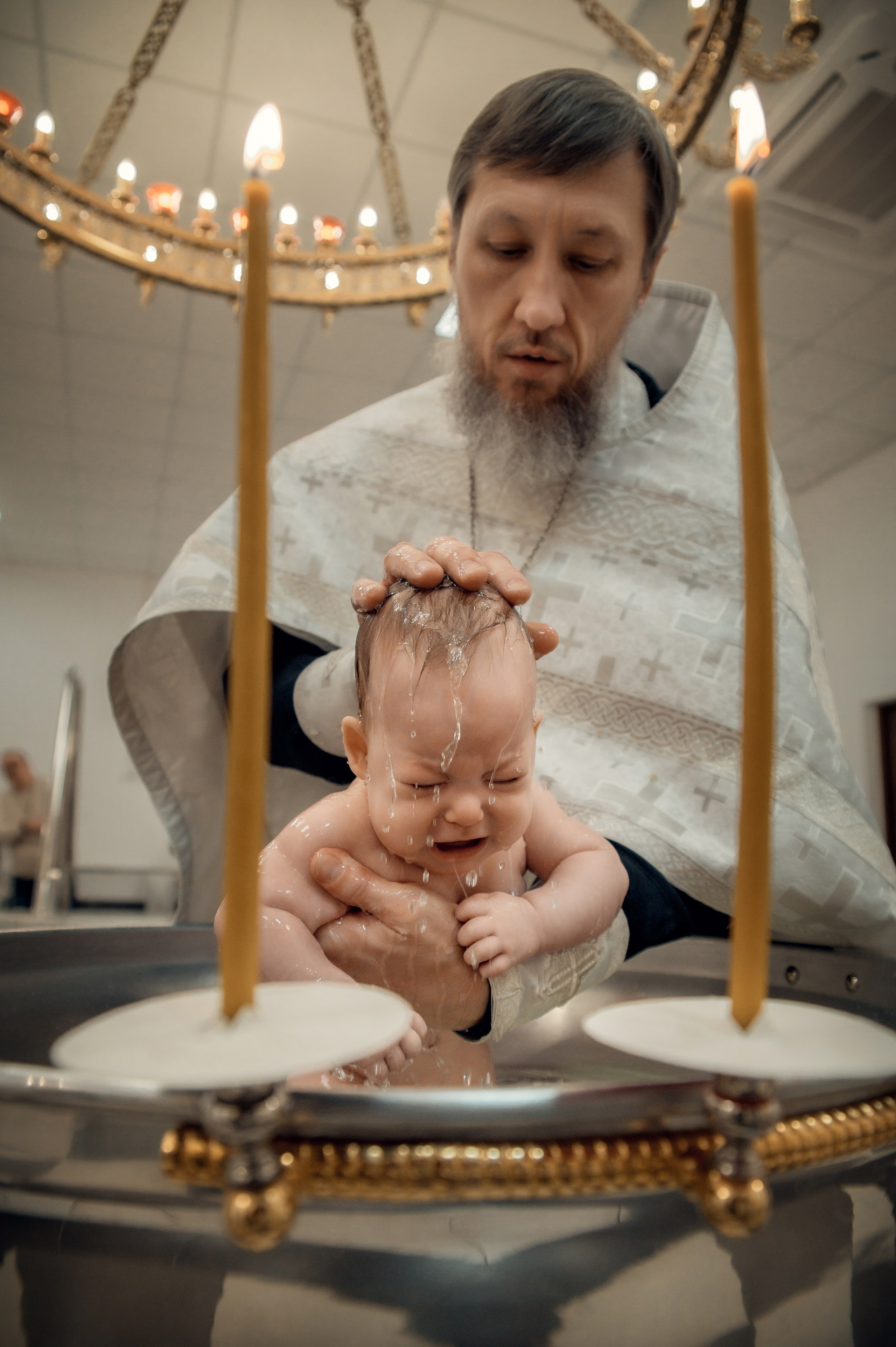 Таинство Крещения Натальи, Собор Александра Невского г. Волгоград. Церковный, семейный и репортажный фотограф Волгоград, Волжский