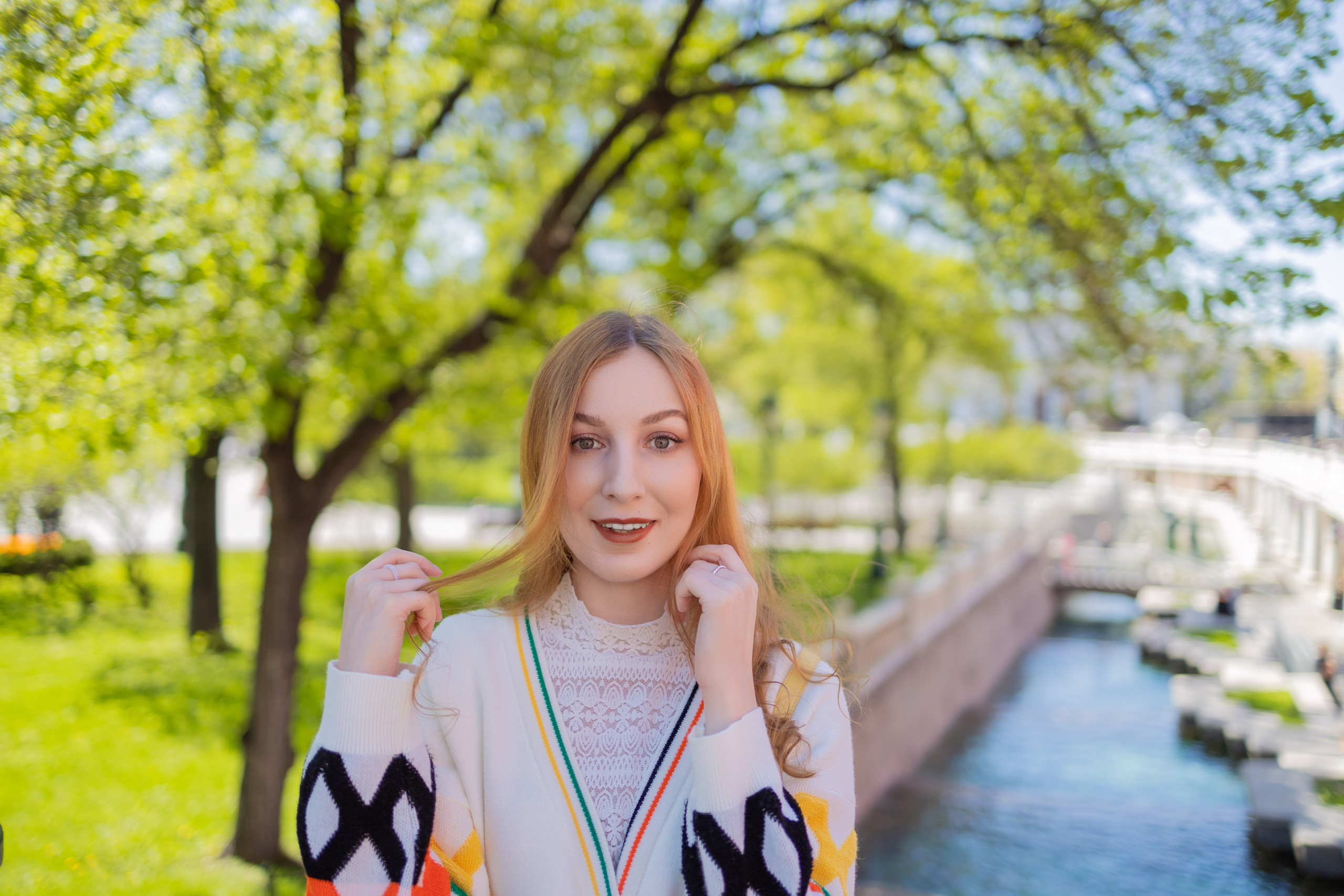 Весенняя прогулка с Еленой по Патриаршим. Репортажный, семейный и студийный фотограф в Москве Демин Алексей