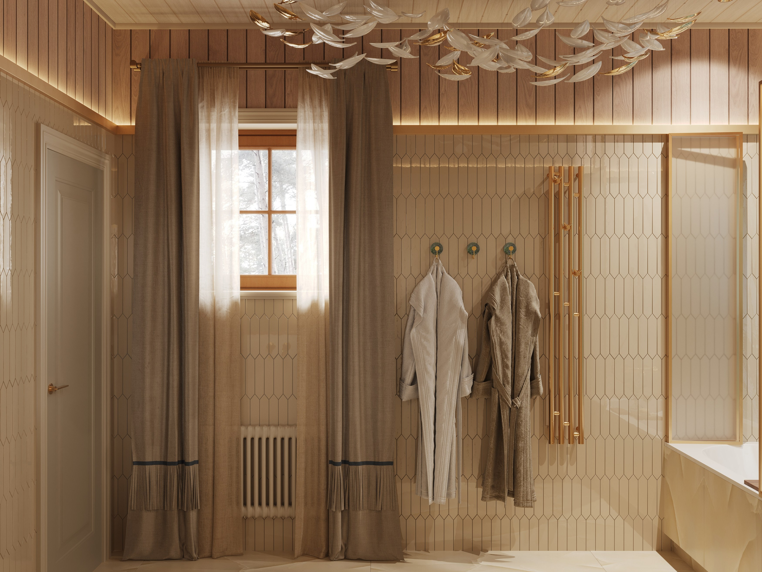 3D Визуализация мастер-спальни для студии Зориной Елены. 3D визуализатор и дизайнер-интерьера