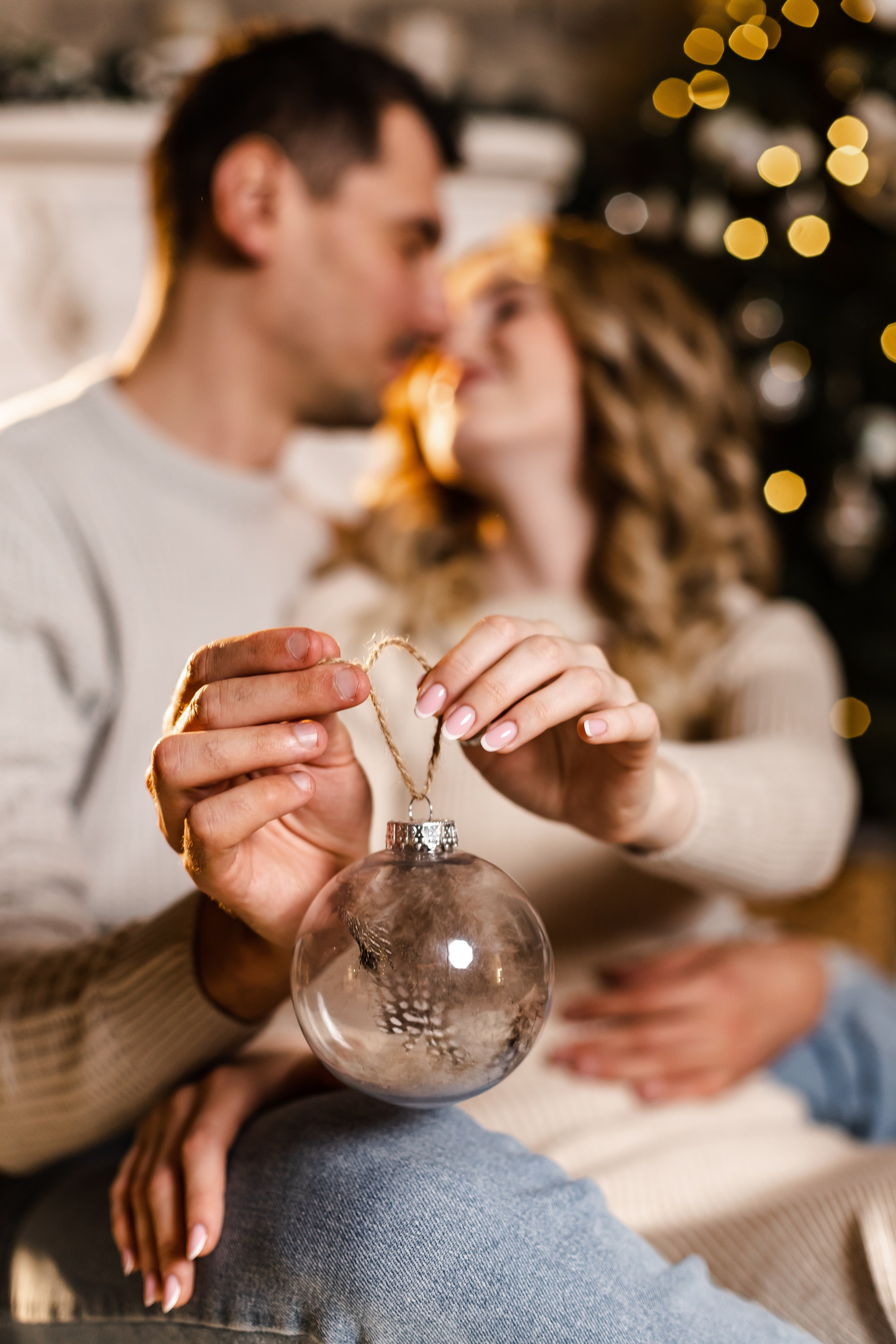 Новогодние семейные съёмки в фотостудии. Свадебный и семейный фотограф Дарья Осипова (Никитина). Саратов