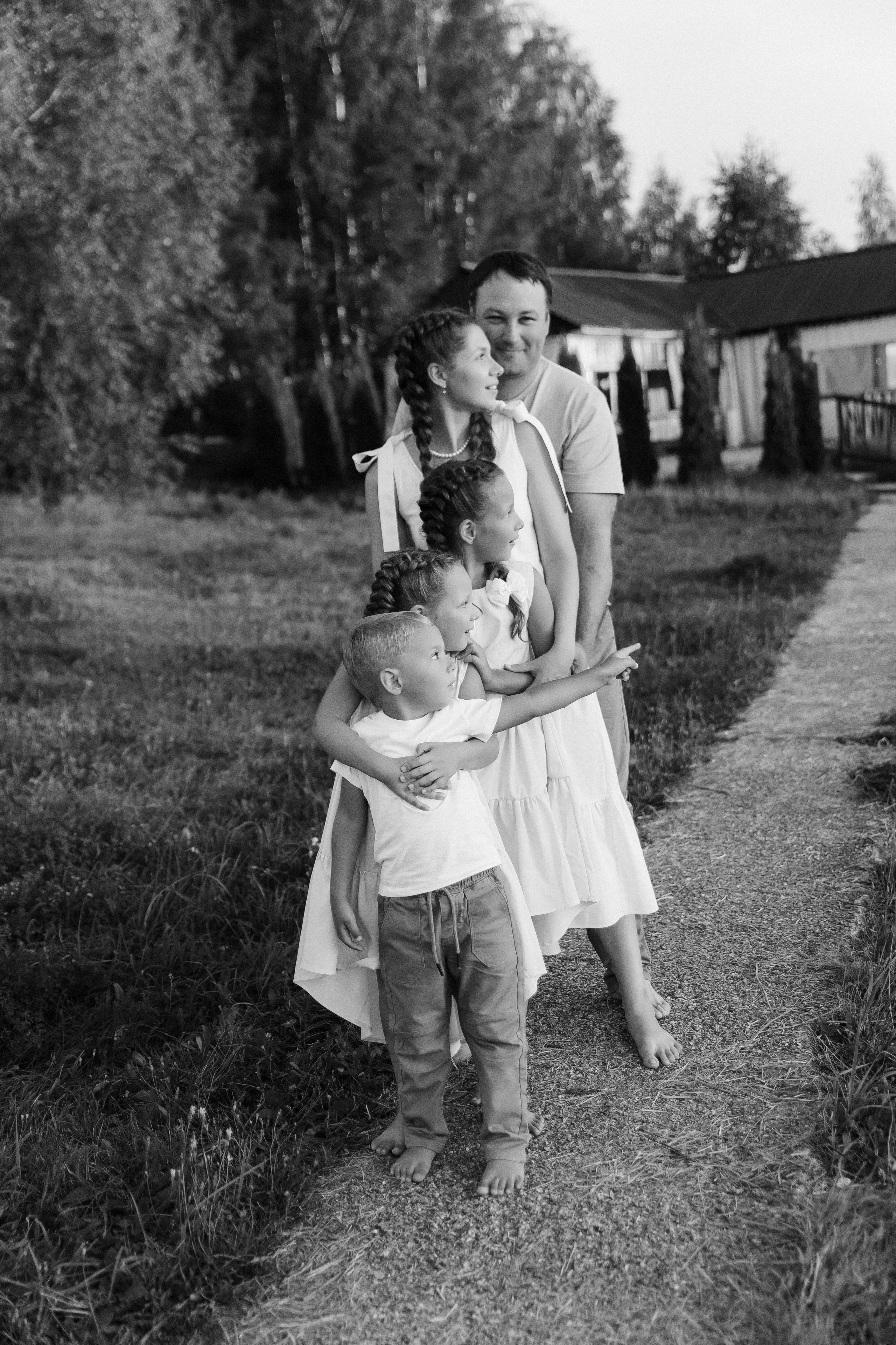 Олег, Вика, Варя, Маша и Тима. Семейный фотограф • Домашние съемки в Нижнем Новгороде