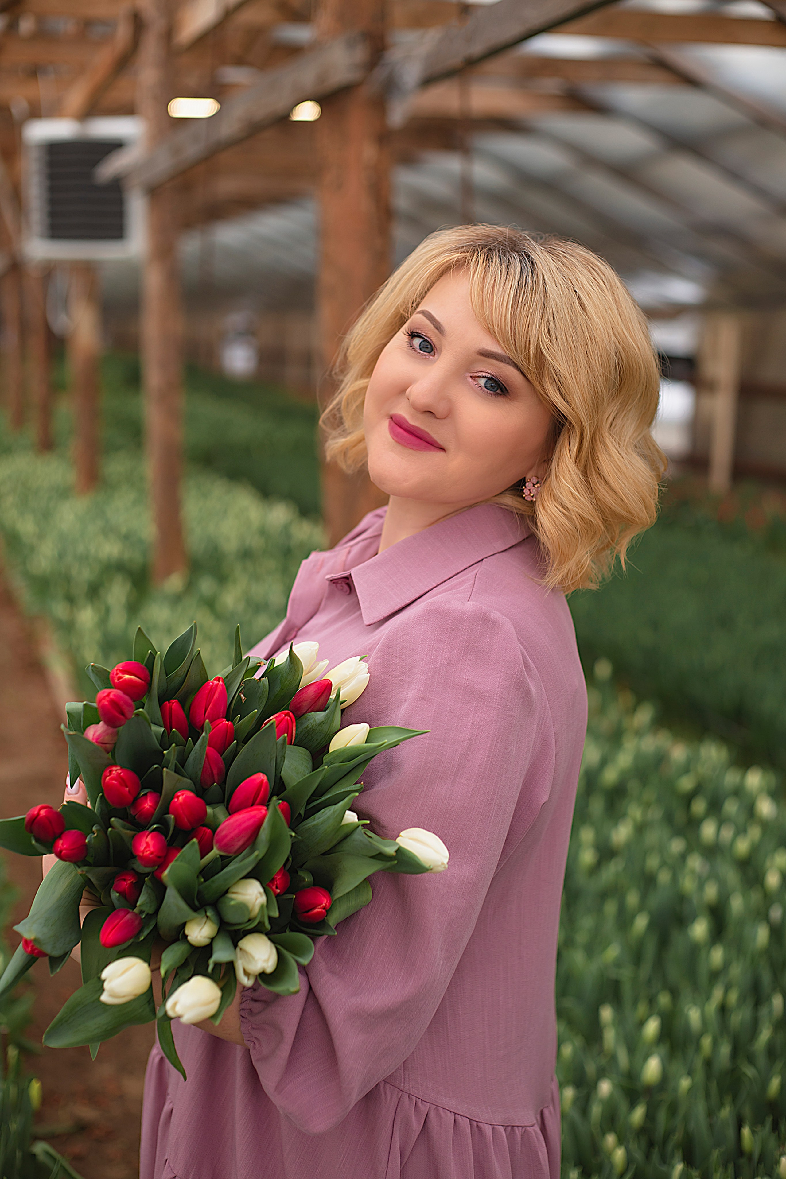 Фотодень в теплице с тюльпанами. Фотограф Ольга Бобб Нижний Новгород
