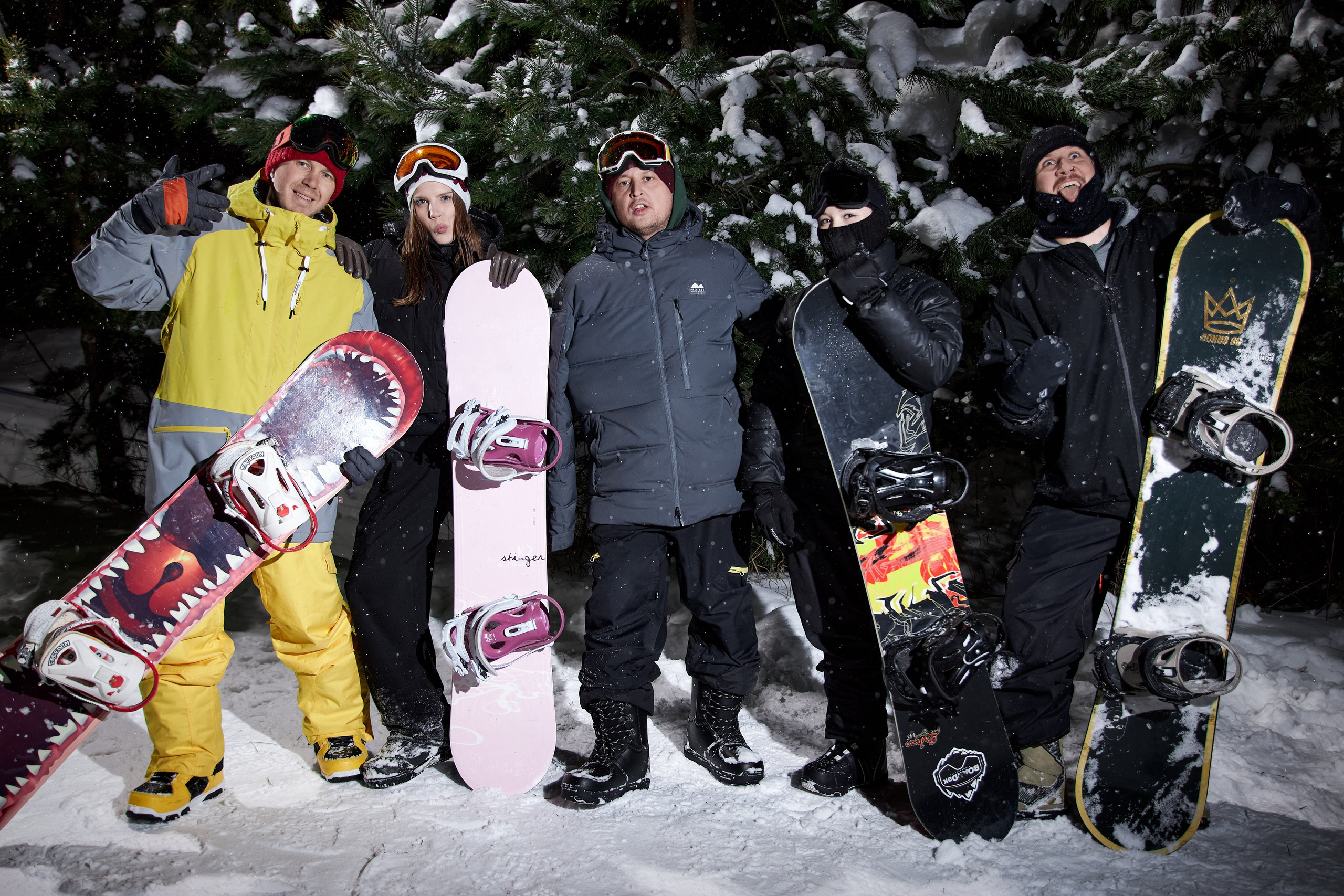 Сноубордисты. Фотограф Алексей Яковлев
