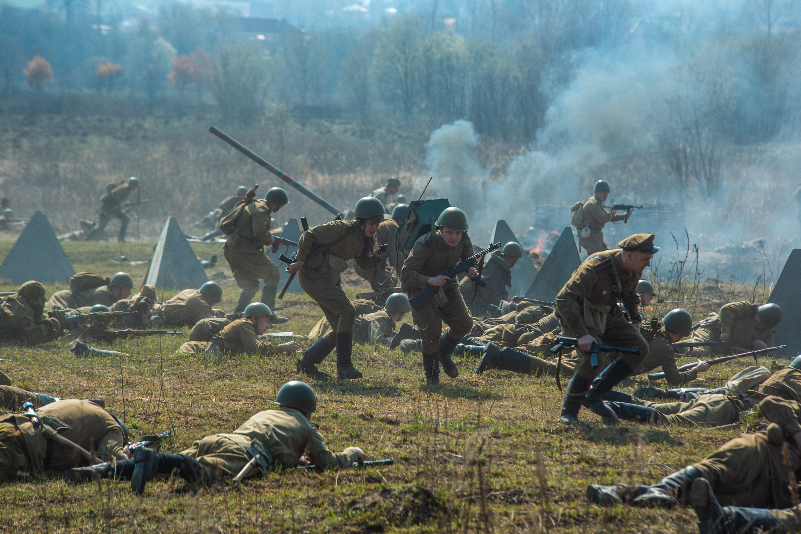 РЕКОНСТРУКЦИЯ БОЯ — ВОВ — БИТВА ЗА ГОРОД. Профессиональный фотограф в Мценске и Орловской области