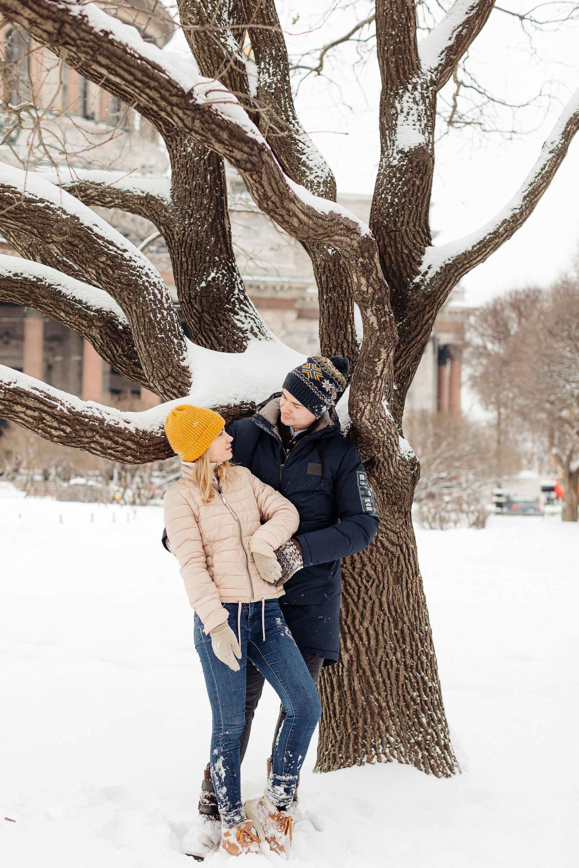 Фотосессия лав стори Андрея и Лизы в СПб