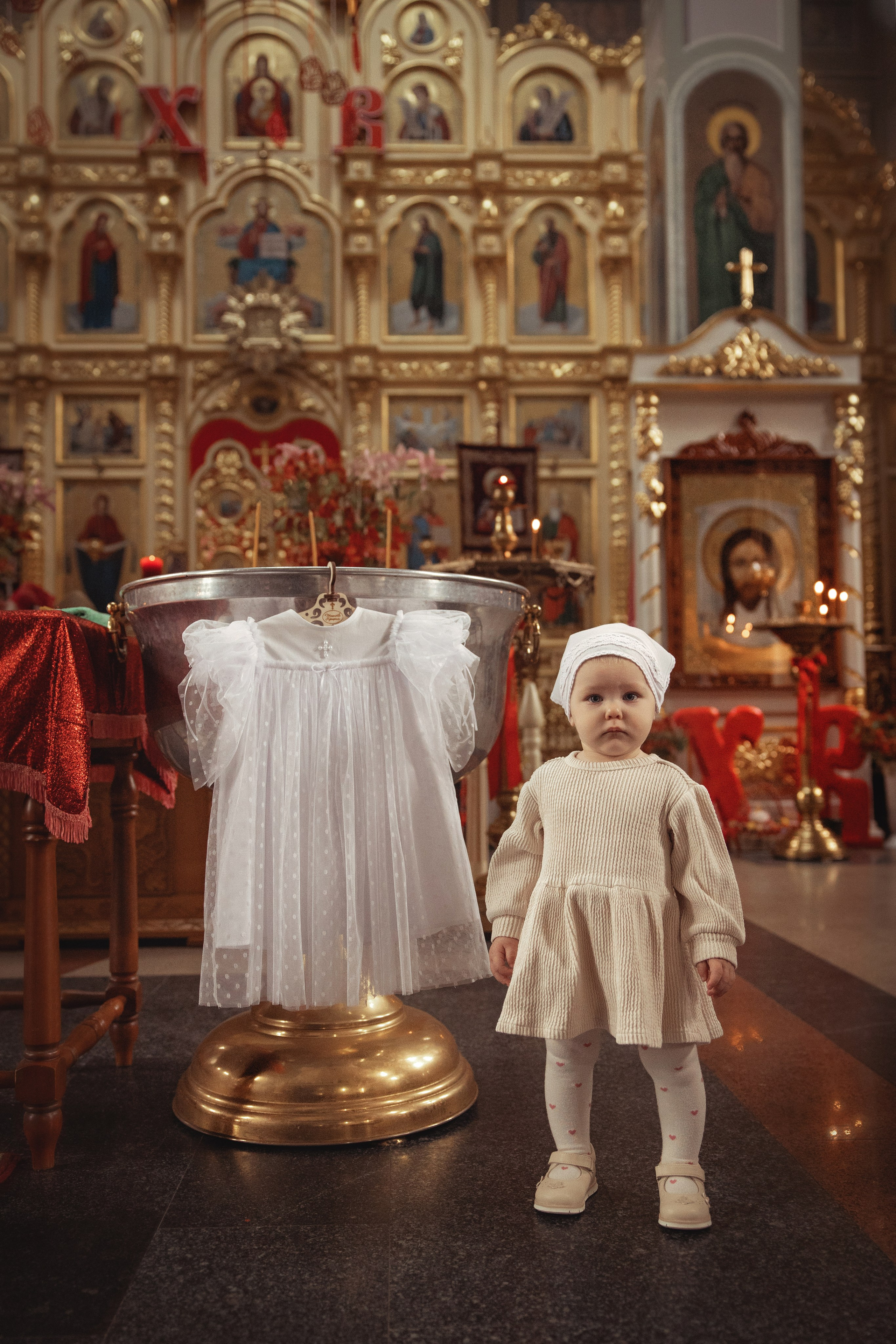 Таинство Крещения Полины. Храм А.Первозванного ст. Новотитаровская. Фотограф на Крещение и Венчание Краснодарский край — Гранкина Юлия