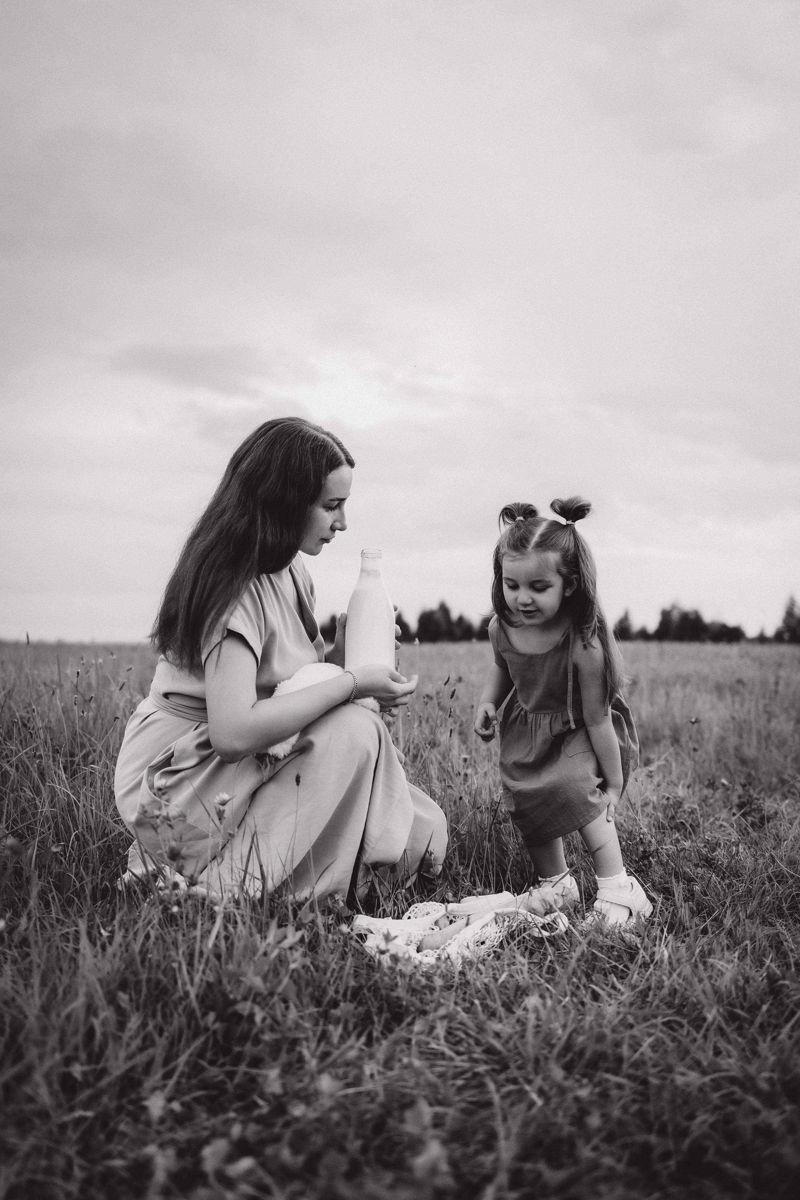 Катя и малышка Аня. Фотограф Елена Рябцева