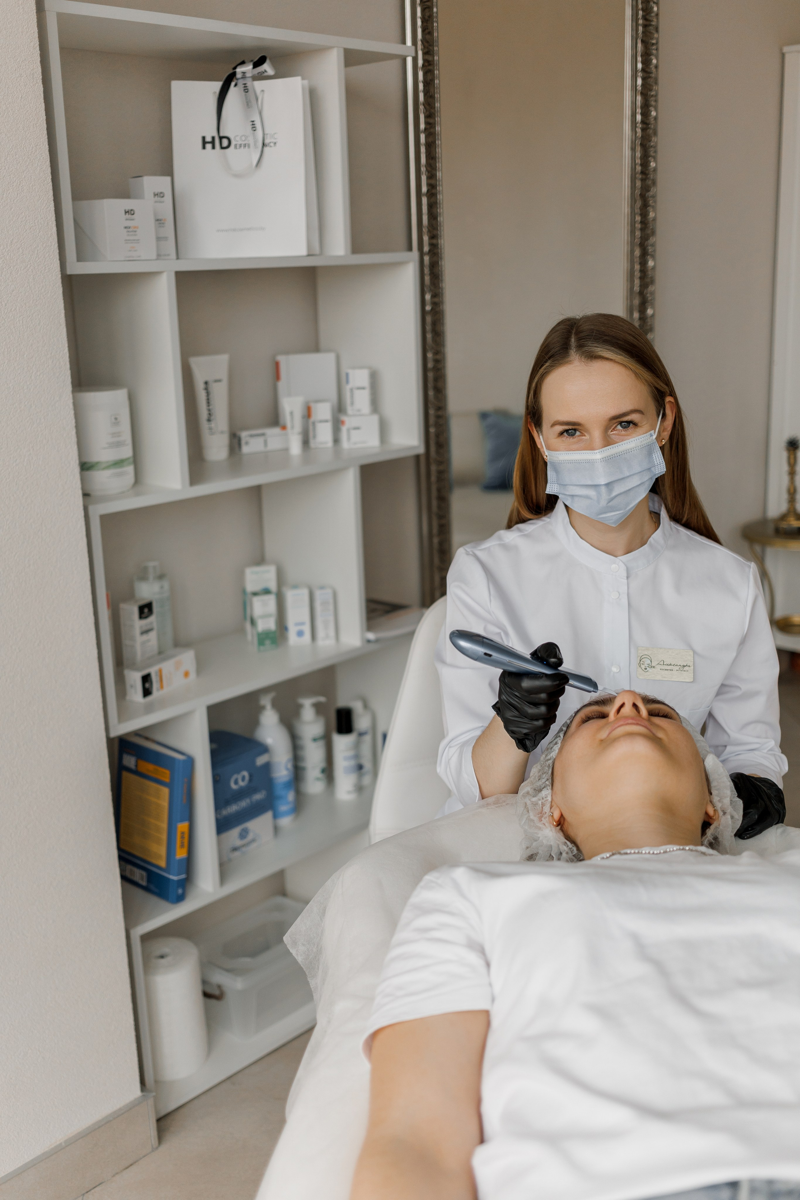 Контентная съёмка в кабинете косметолога. КОНТЕНТ ФОТОГРАФ