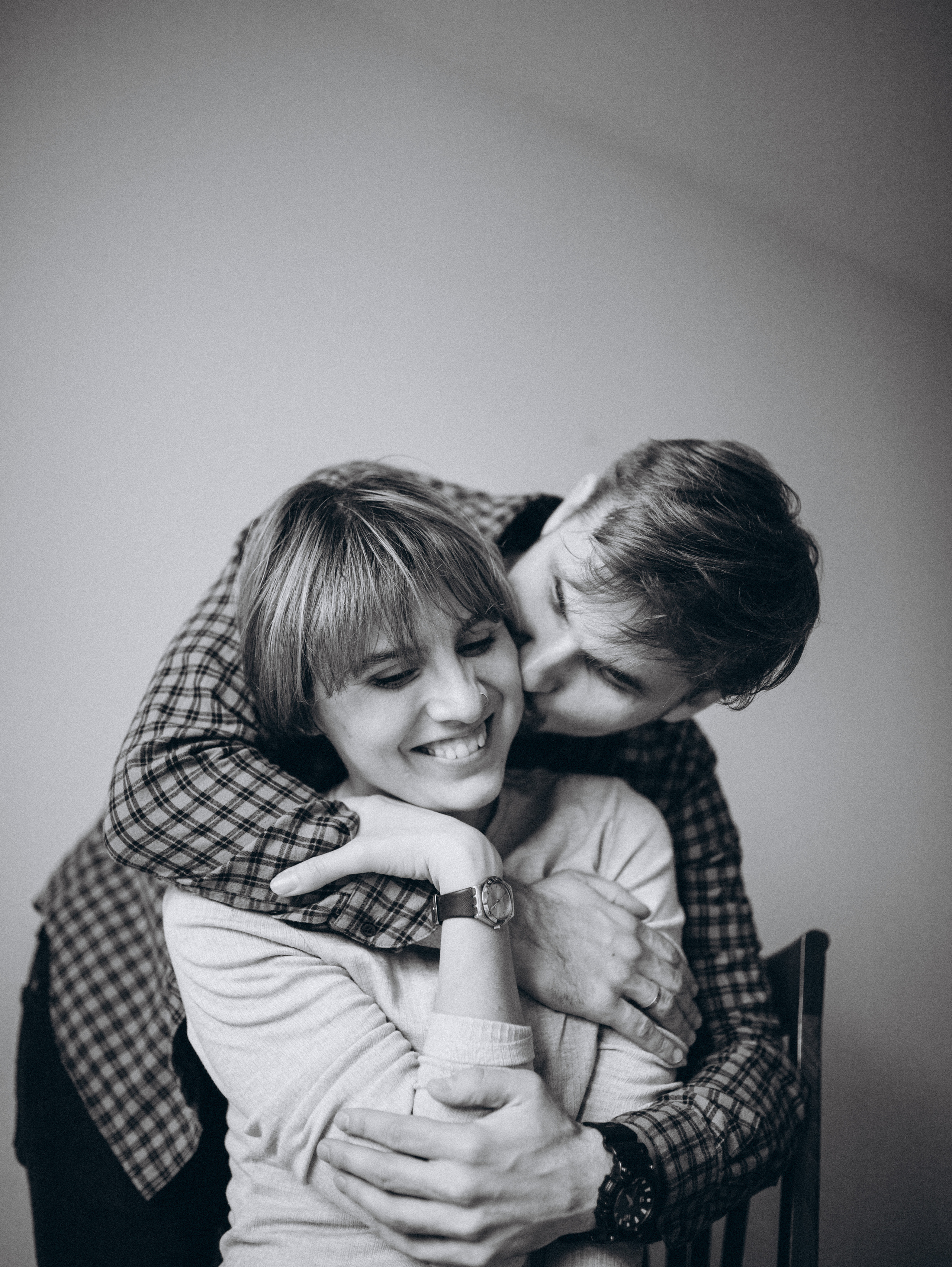 Евгения, Вадим и Леонид дома. Главная