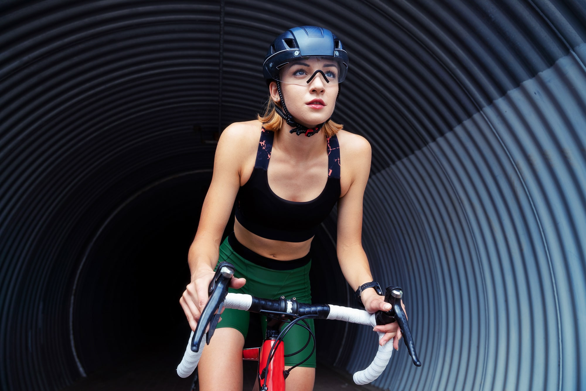 Спортивная съемка на природе 