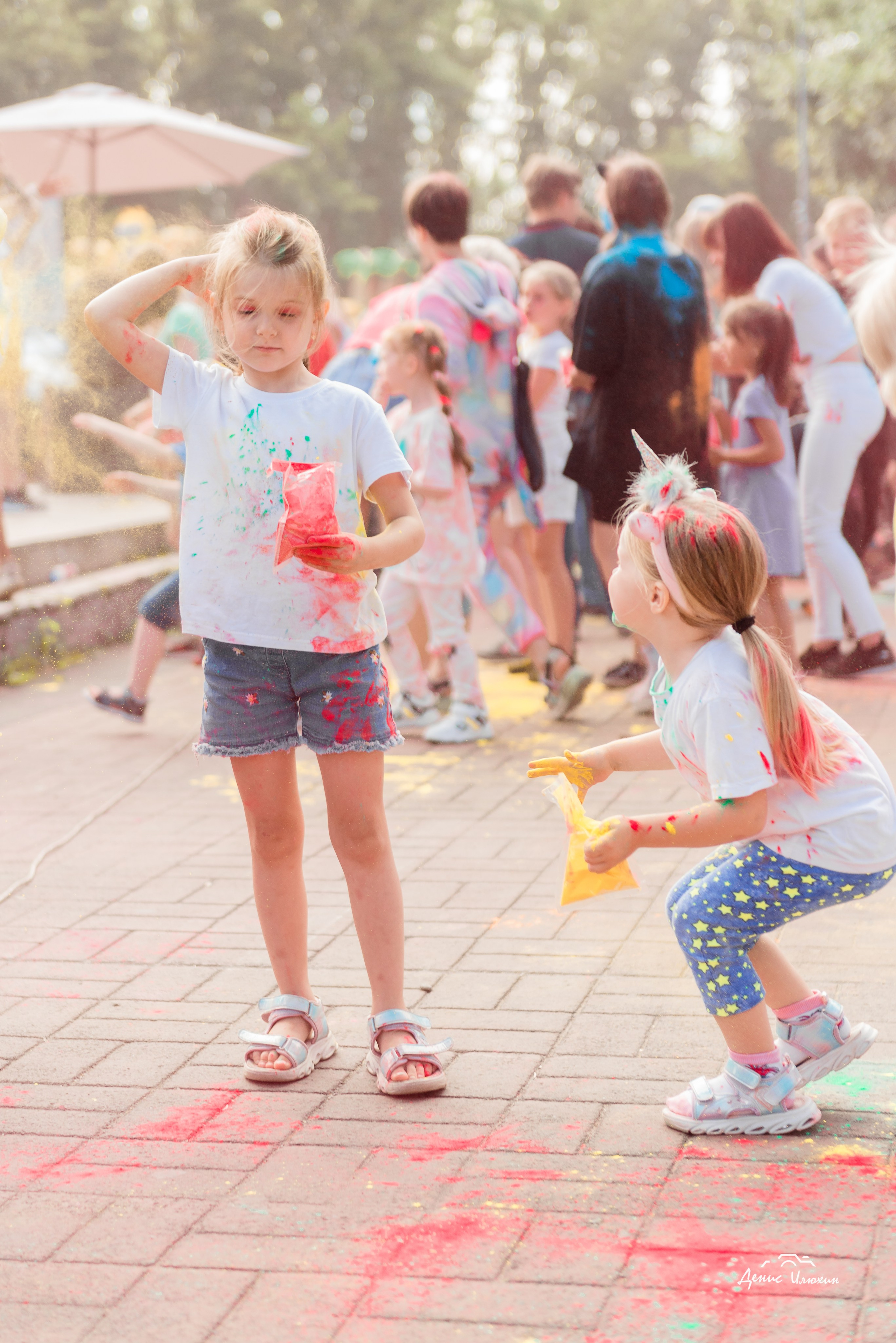 Краски Холи в Комсомольском Парке 2023. Детский фотограф, семейный фотограф и репортажи в Кемерово