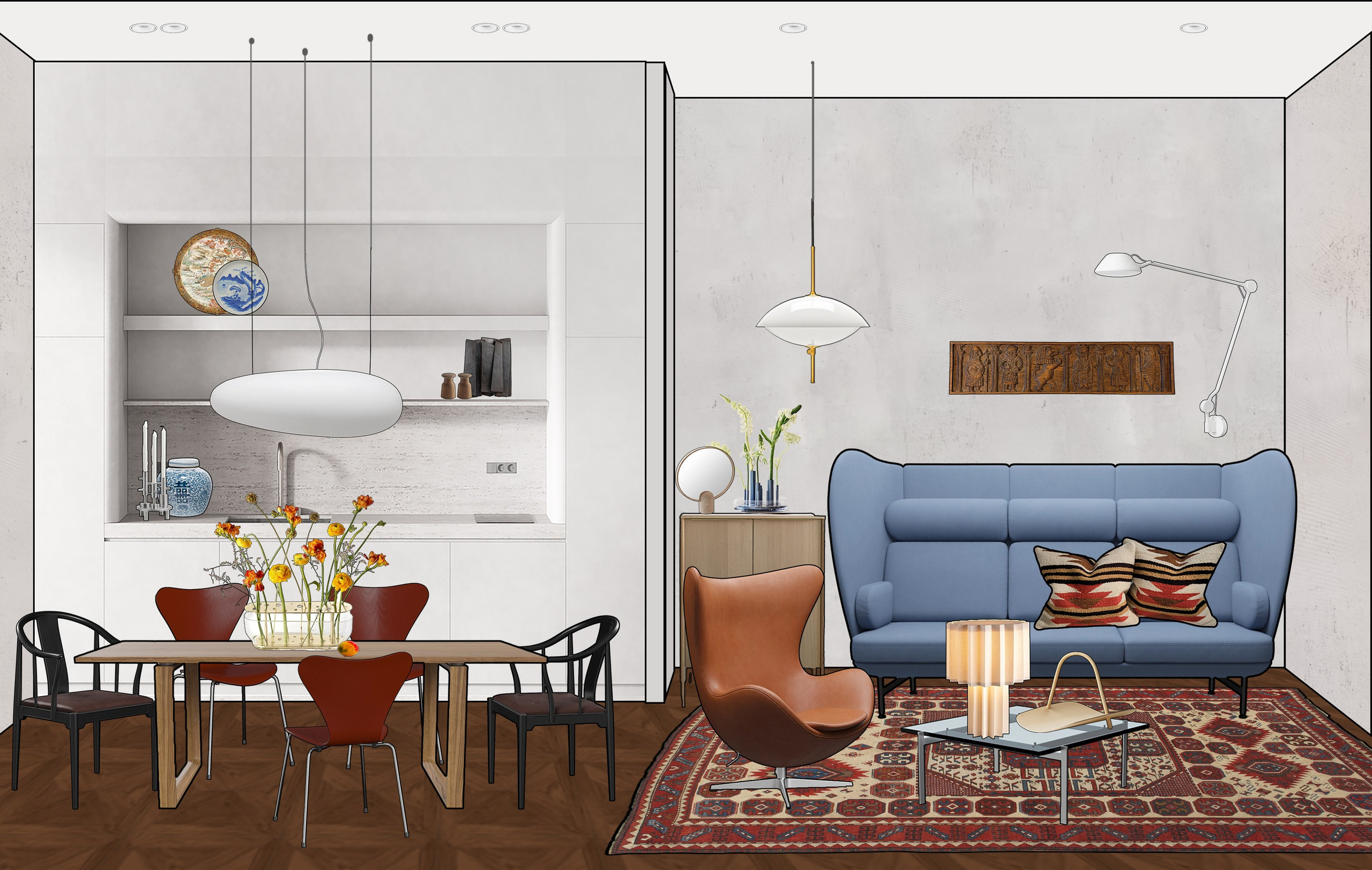 Декорирование (разные проекты). Дизайнер интерьера в Москве Екатерина Шаймердинова