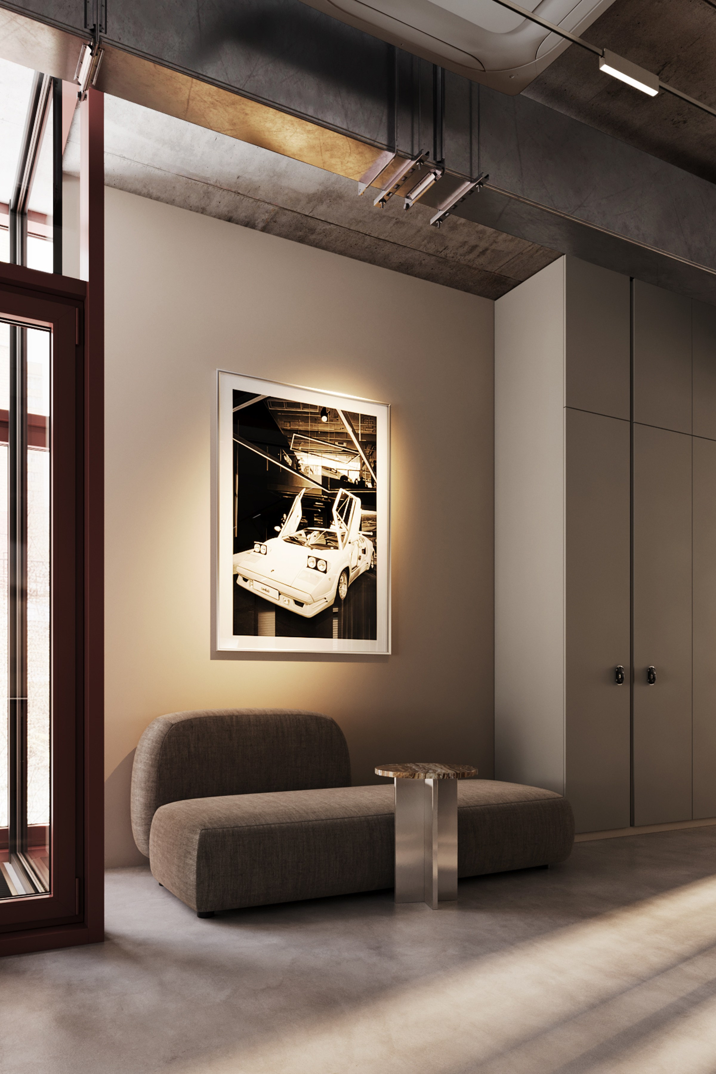 Brut office. Residential and commercial interior visualizer Anton Barantsev