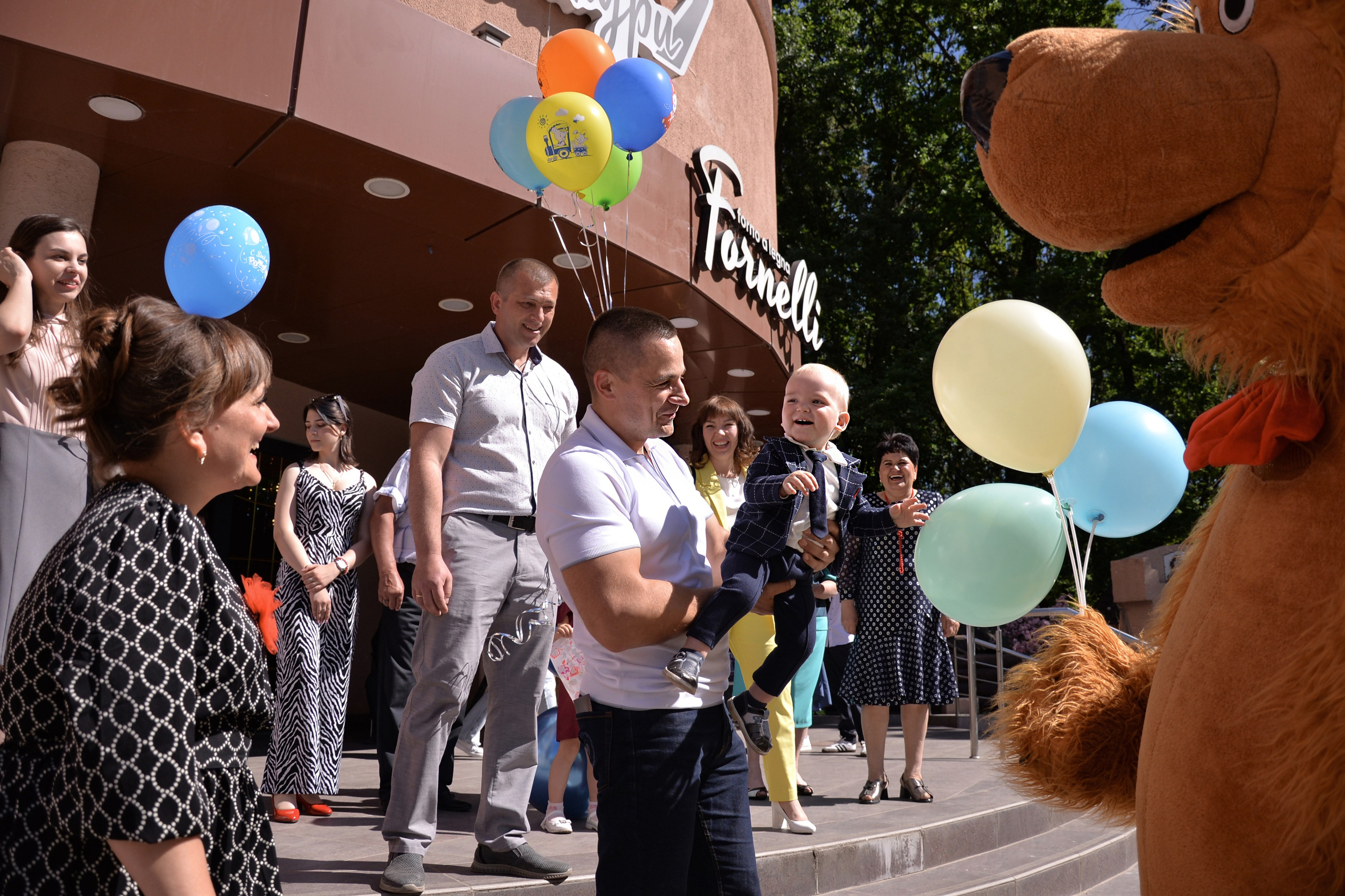 ДР Миша 1 годик, ресторан Форнели. Семейный и свадебный фотограф Галина Абакумова, фотосессии в Белгороде