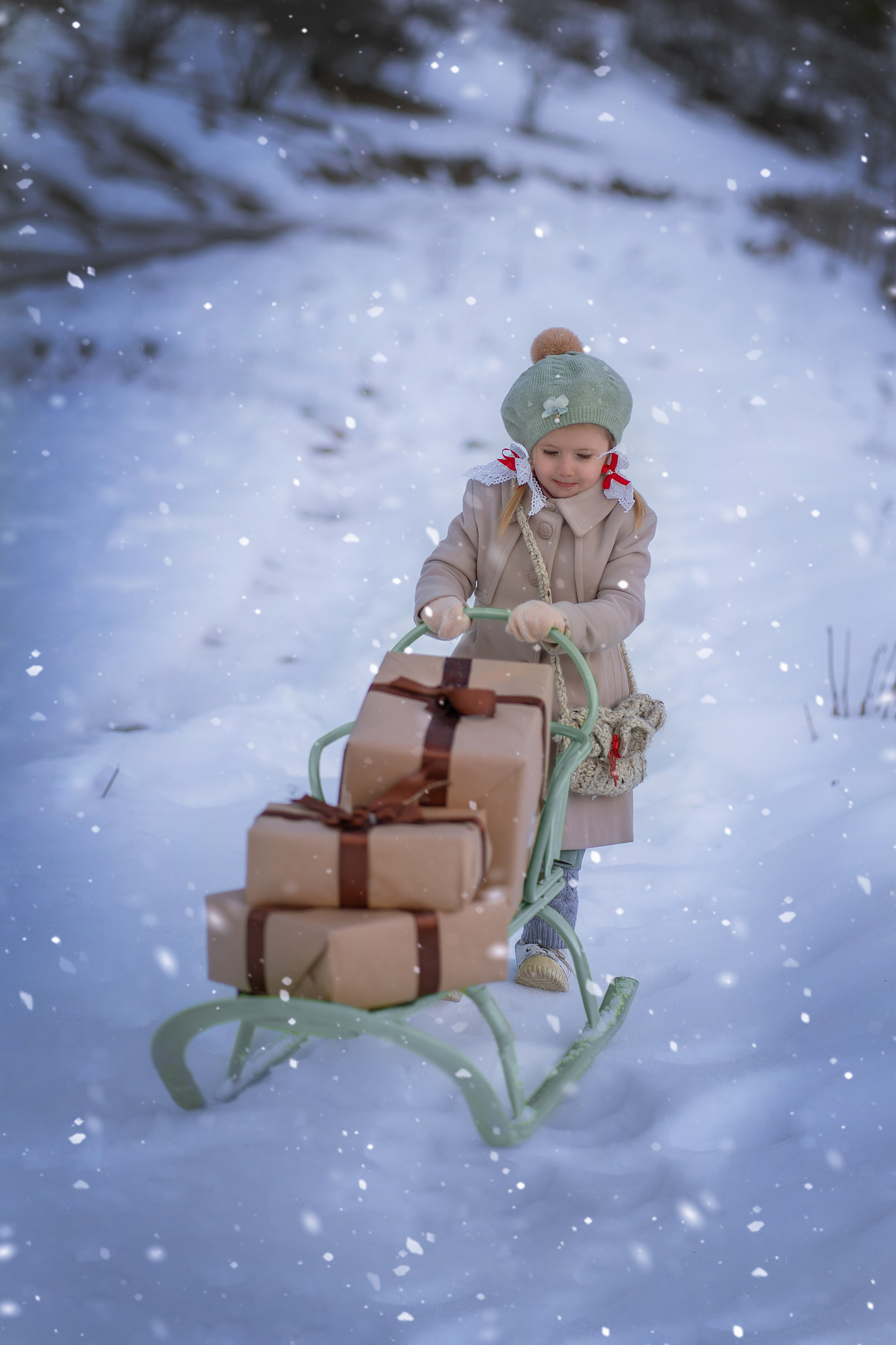 Детские новогодние и рождественские фотоистории. Детский и семейный фотограф в Москве и Подмосковье Настя Наумова