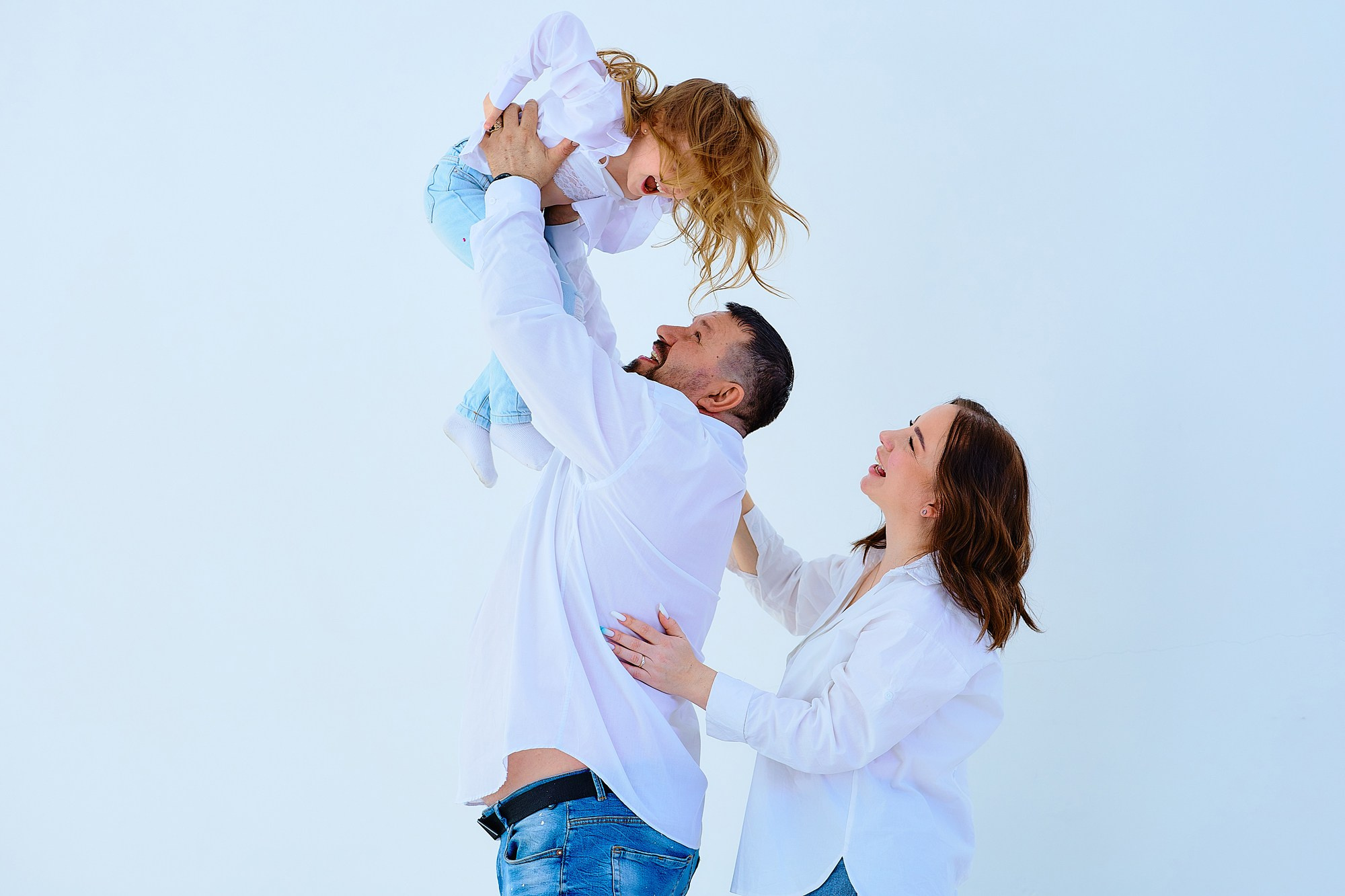 Семейная фотосессия в студии. Любовь Гальцова — свадебный, семейный, детский фотограф в городе Кемерово и Кемеровской области