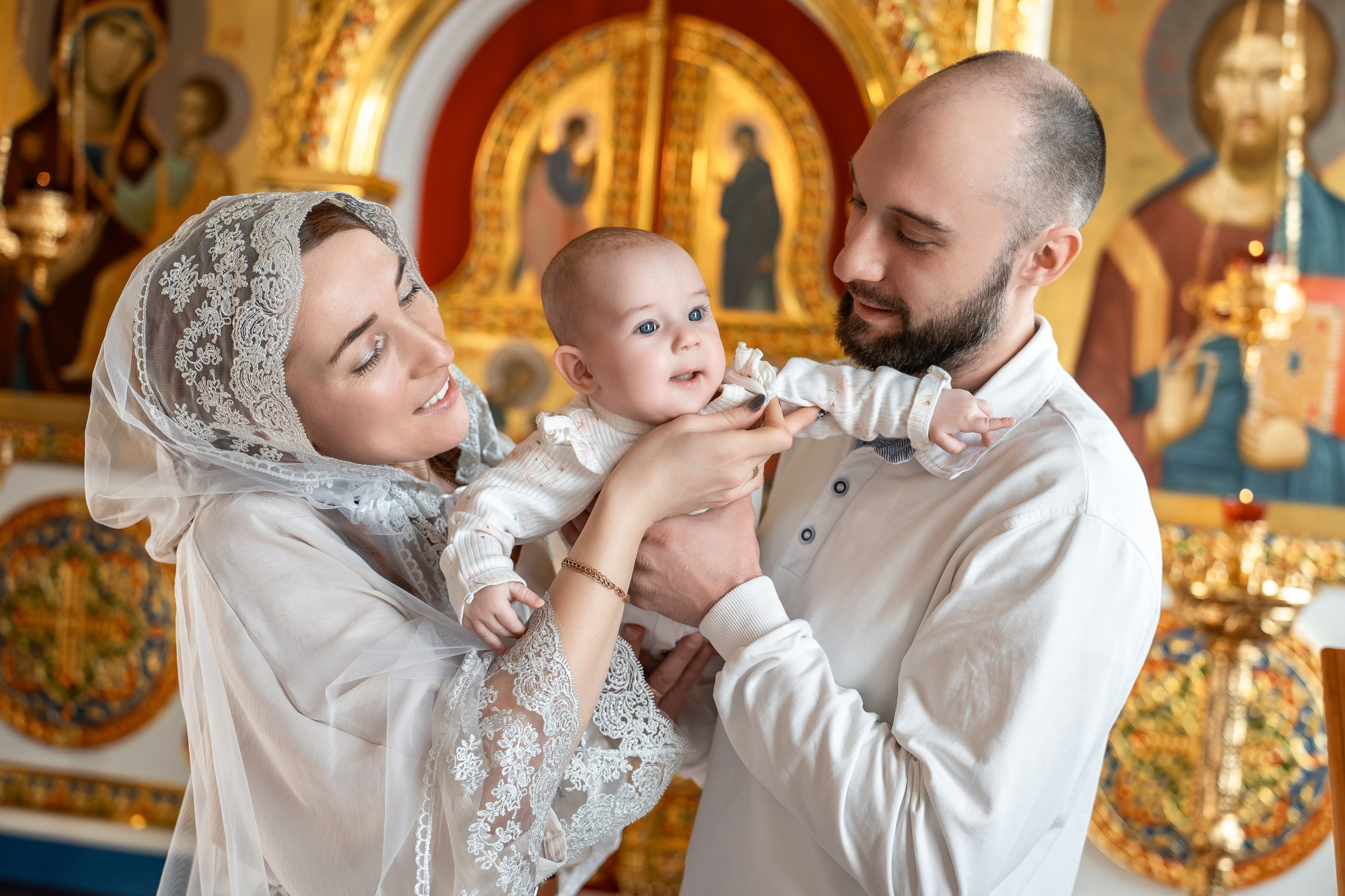 Таинство Крещения (постановочная съемка). Moscow_CPC