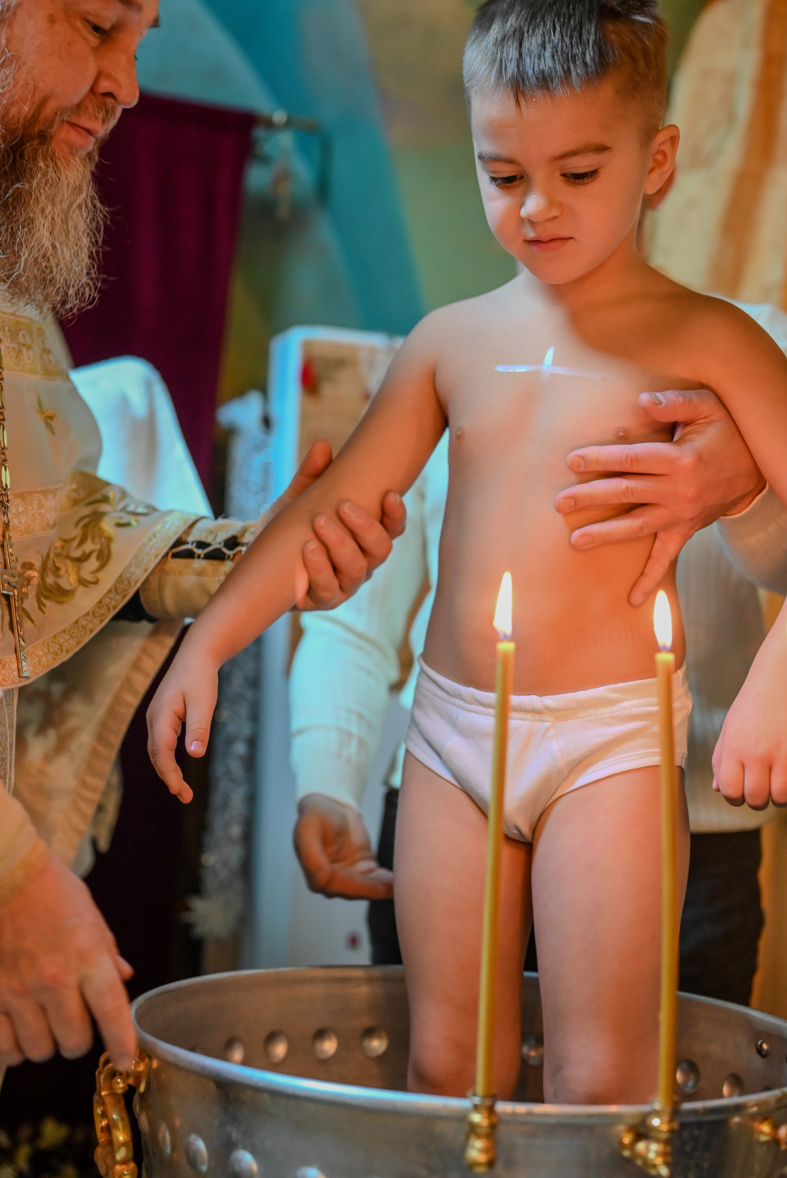 Крещение Совхоз Ленина. Семейный и детский фотограф Москва