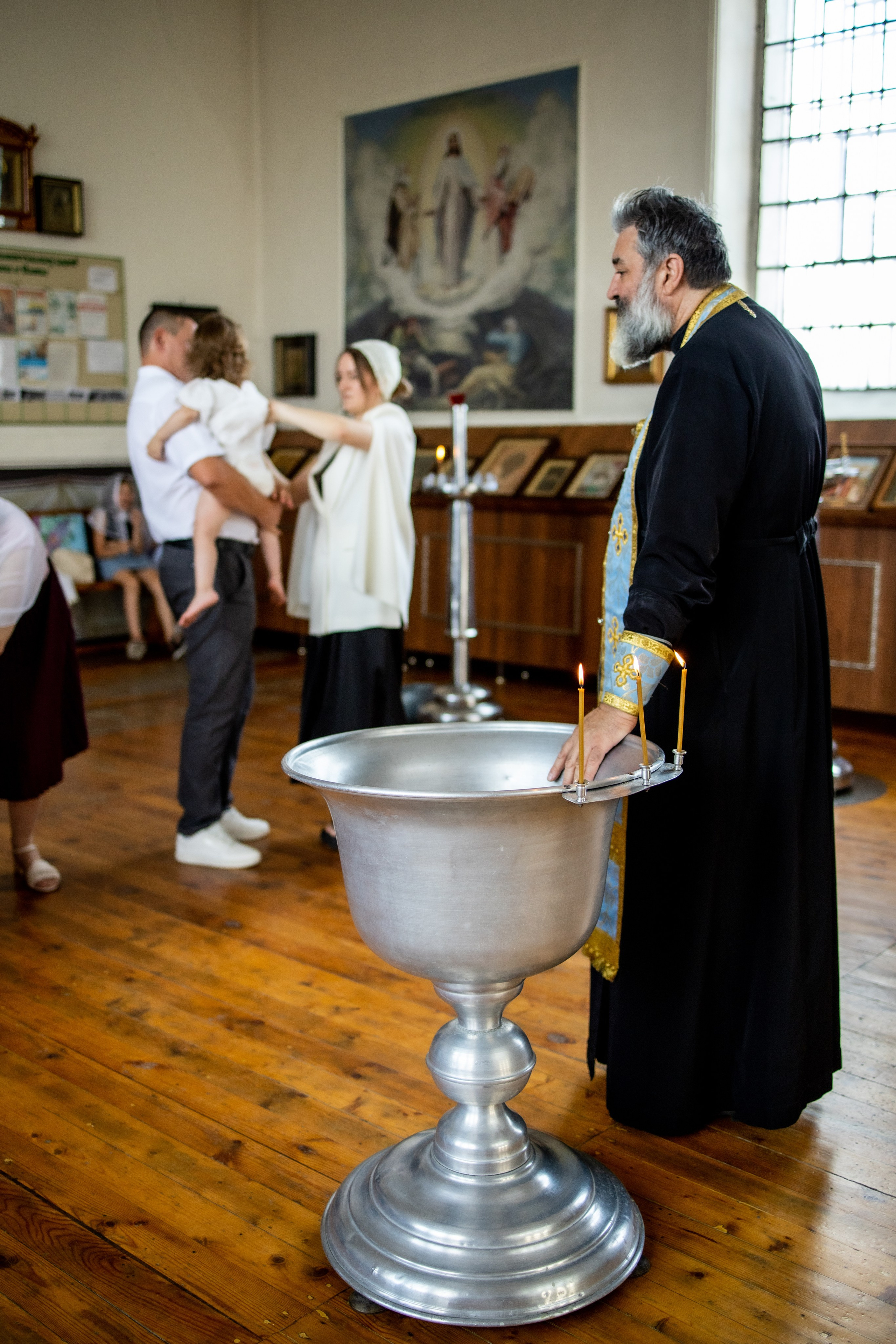 Таинство Крещения Евы, Арины и Дарьи. Фотограф Надежда Лукьянова