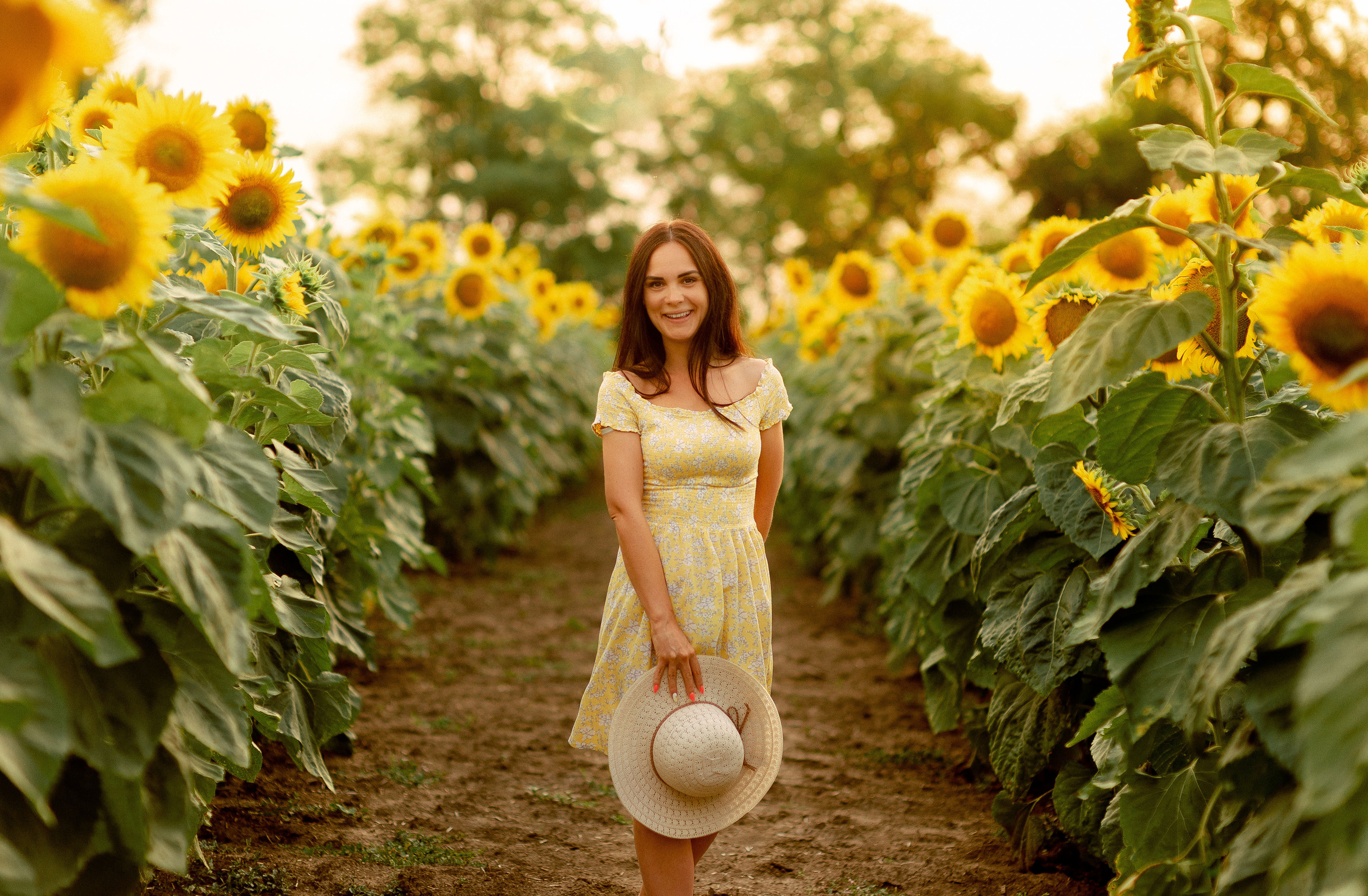 Фотосессия в подсолнухах. Фотограф Красногвардейское Ставропольский край Белякевич Елена
