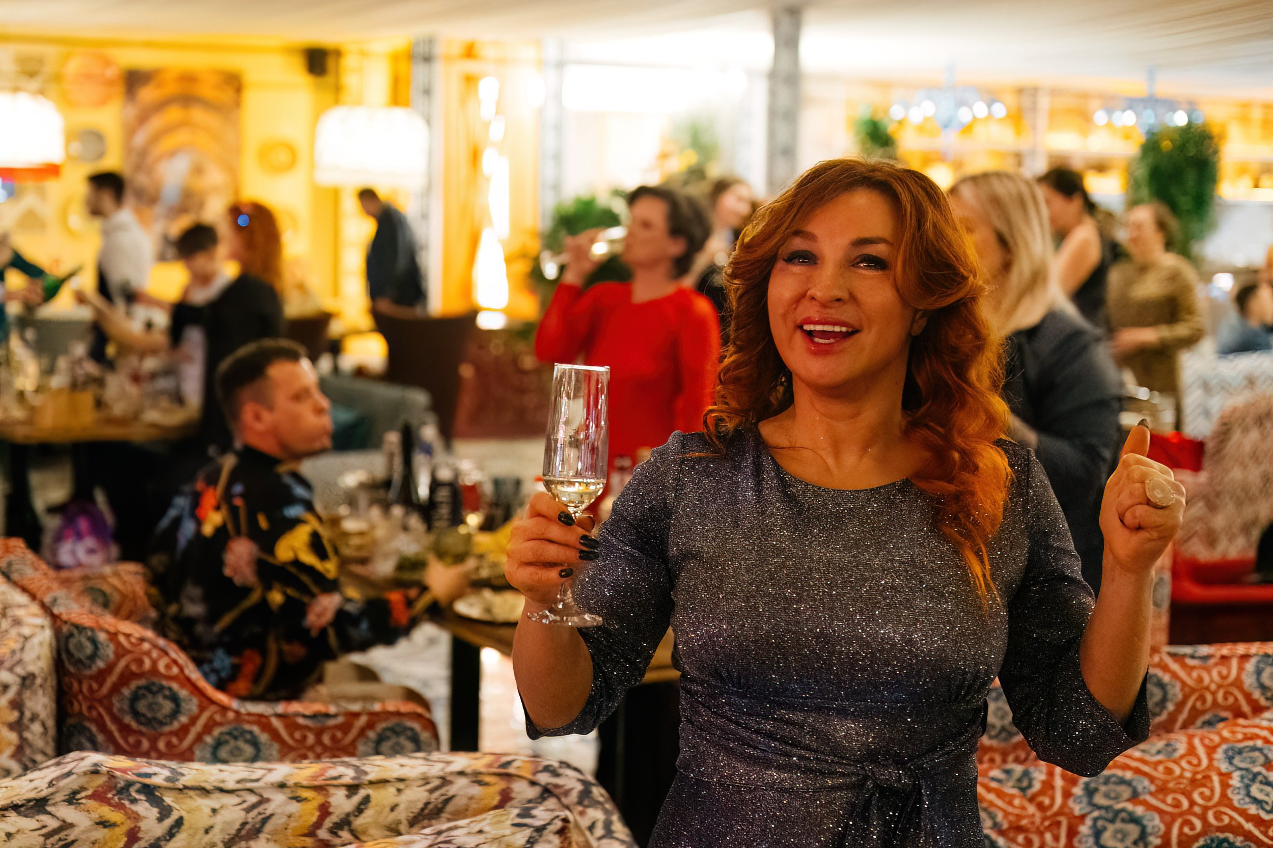 Новогодняя ночь 2024 в ресторане Чайхона ВО. Коммерческий фотограф в Санкт-Петербурге Анна Кобзарь